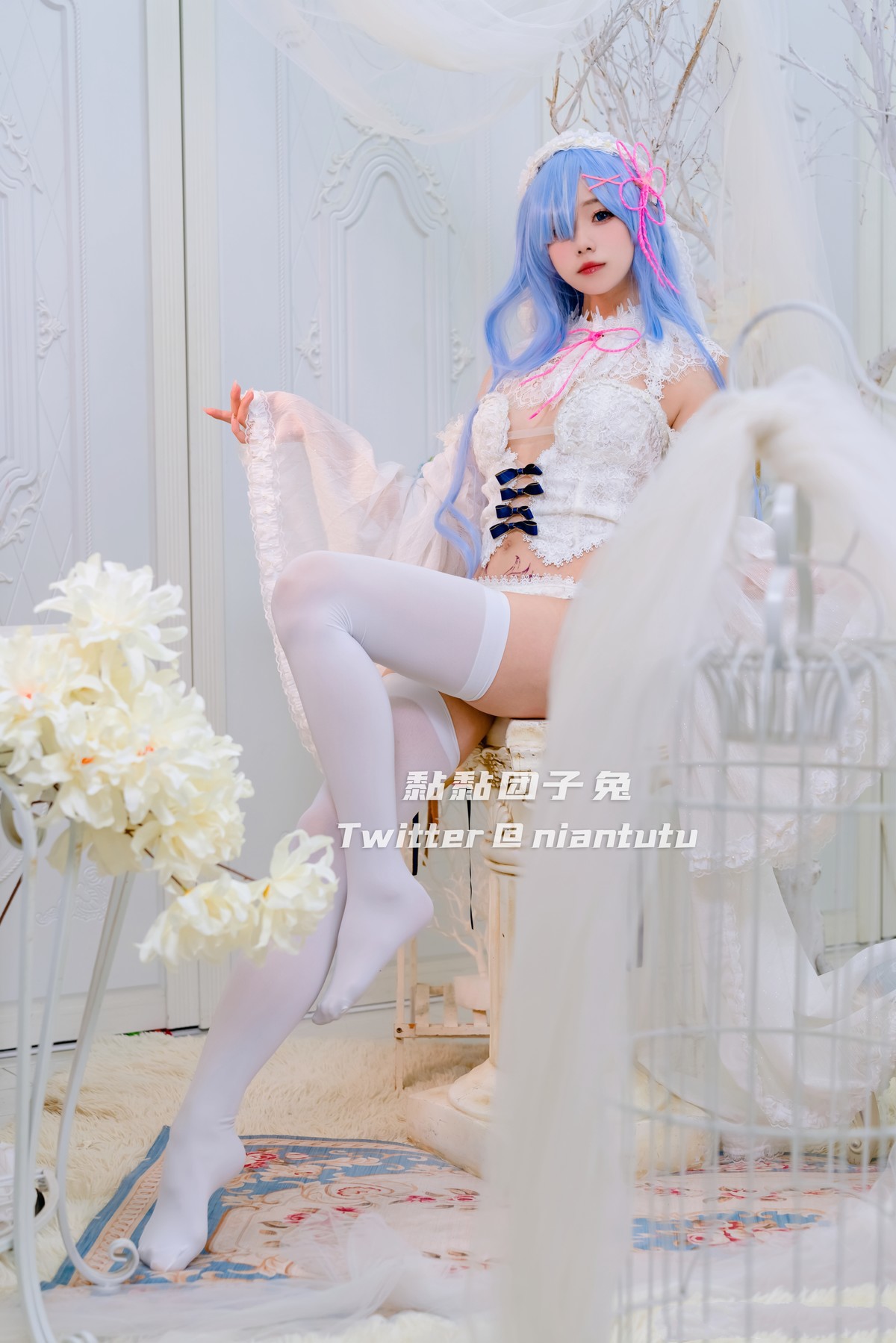 Cosplay-黏黏团子兔-长发蕾姆-02-26