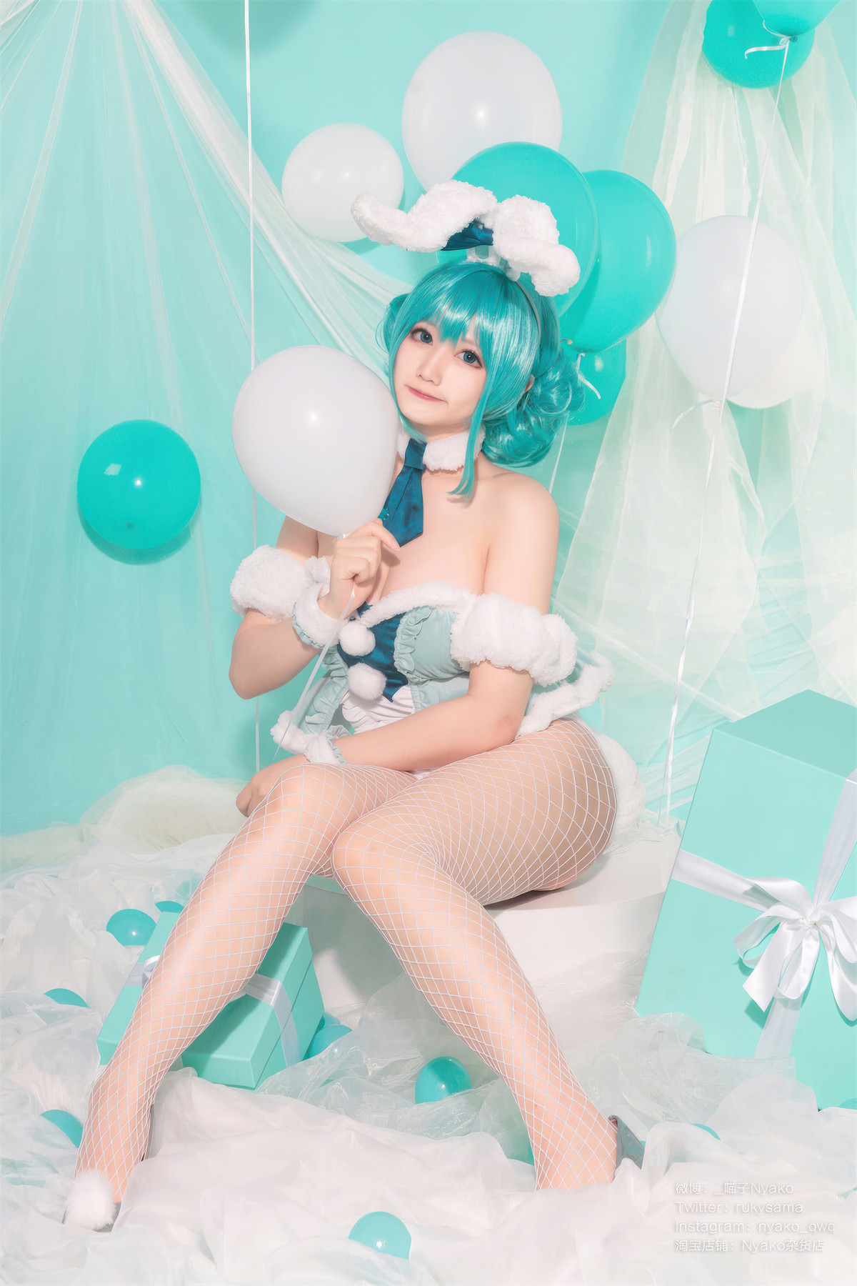 Cosplay-Nyako喵子-初音白兔-04-20
