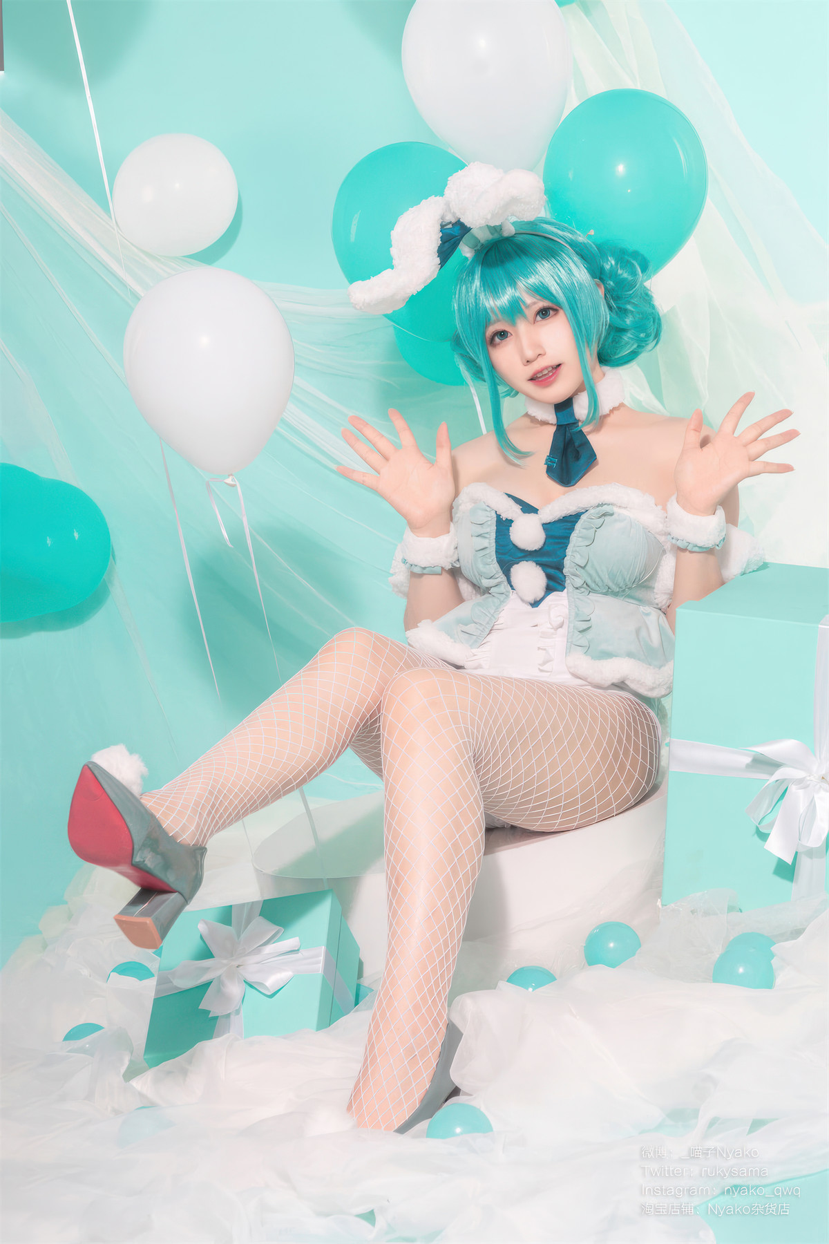Cosplay-Nyako喵子-初音白兔-04-20