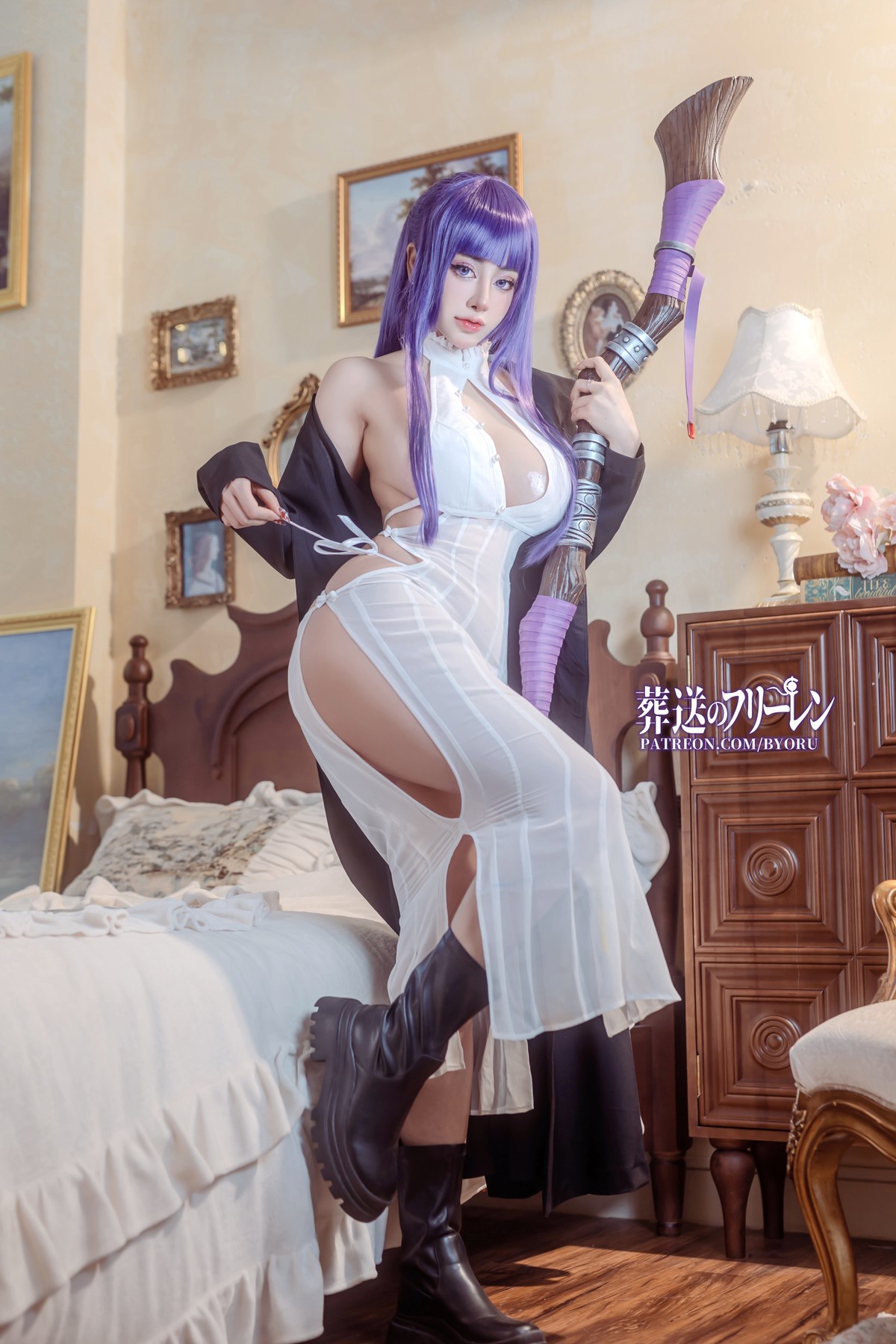 Cosplay-日本性感萝莉Byoru-Fern-フェルン-01-15