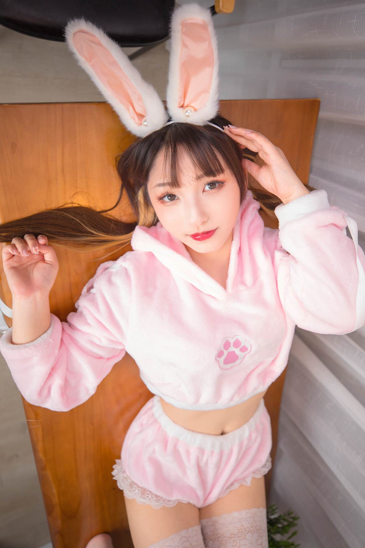 Cosplay-神楽坂真冬-绝对企画-兔子少女-ウサギタイム-Set01-12-02