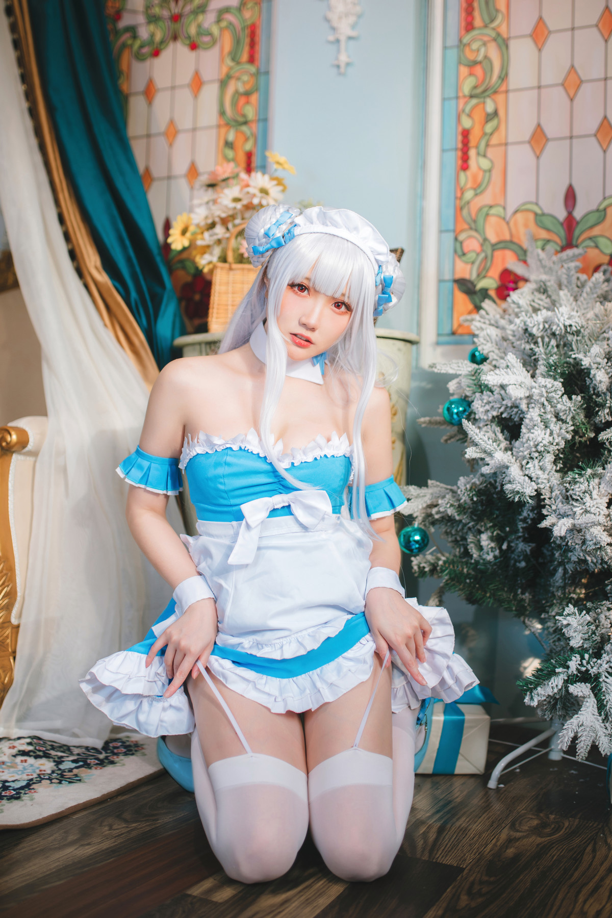 Cosplay-瓜希酱-碧蓝航线-小天鹅女仆-04-14