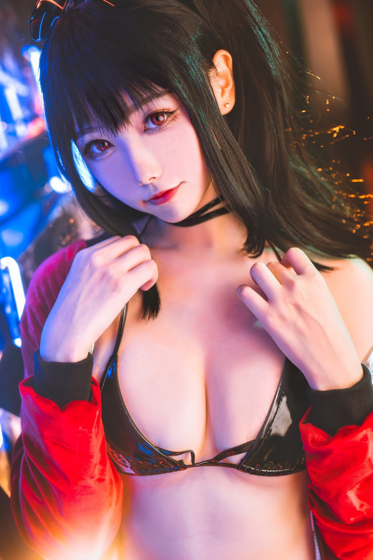 Momoko葵葵-Taihou-打歌服-恶魔-碧蓝航线-08-24