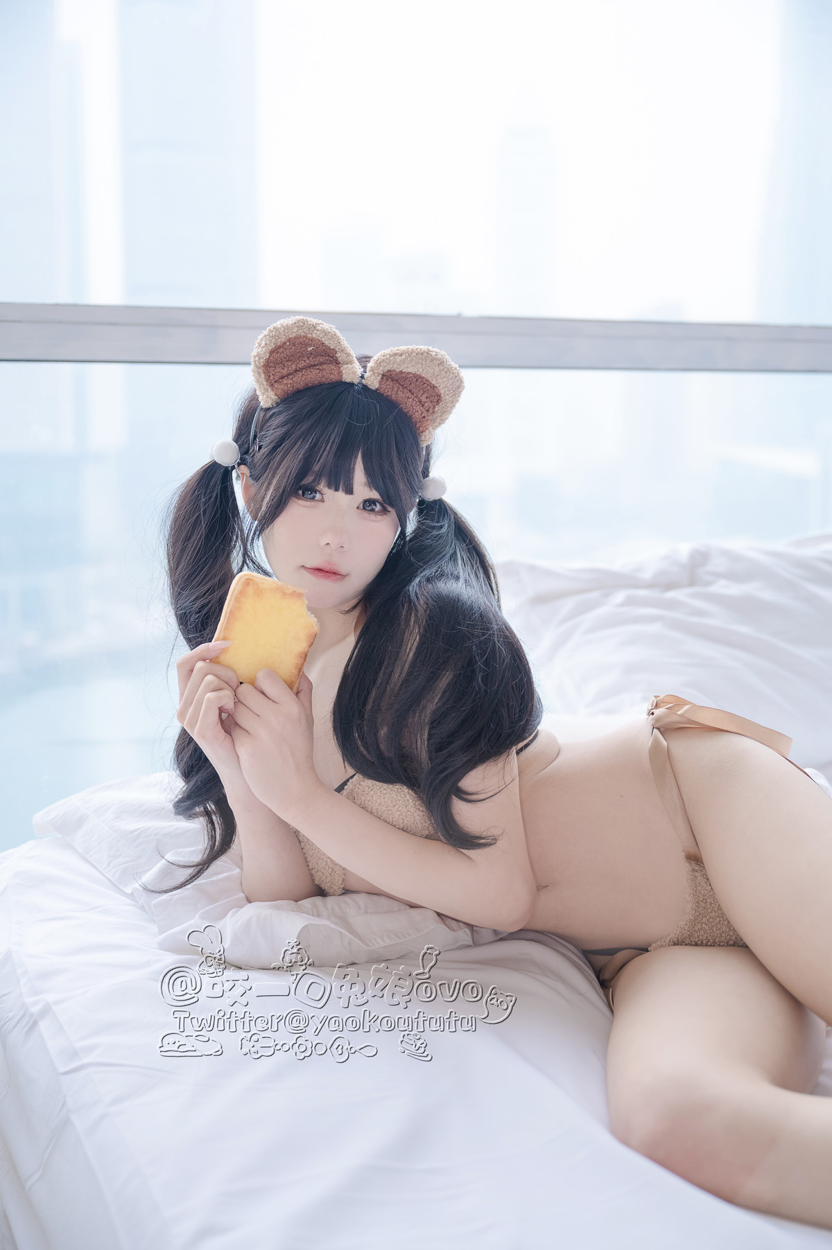 Cosplay-黏黏团子兔-小熊睡衣-10-01