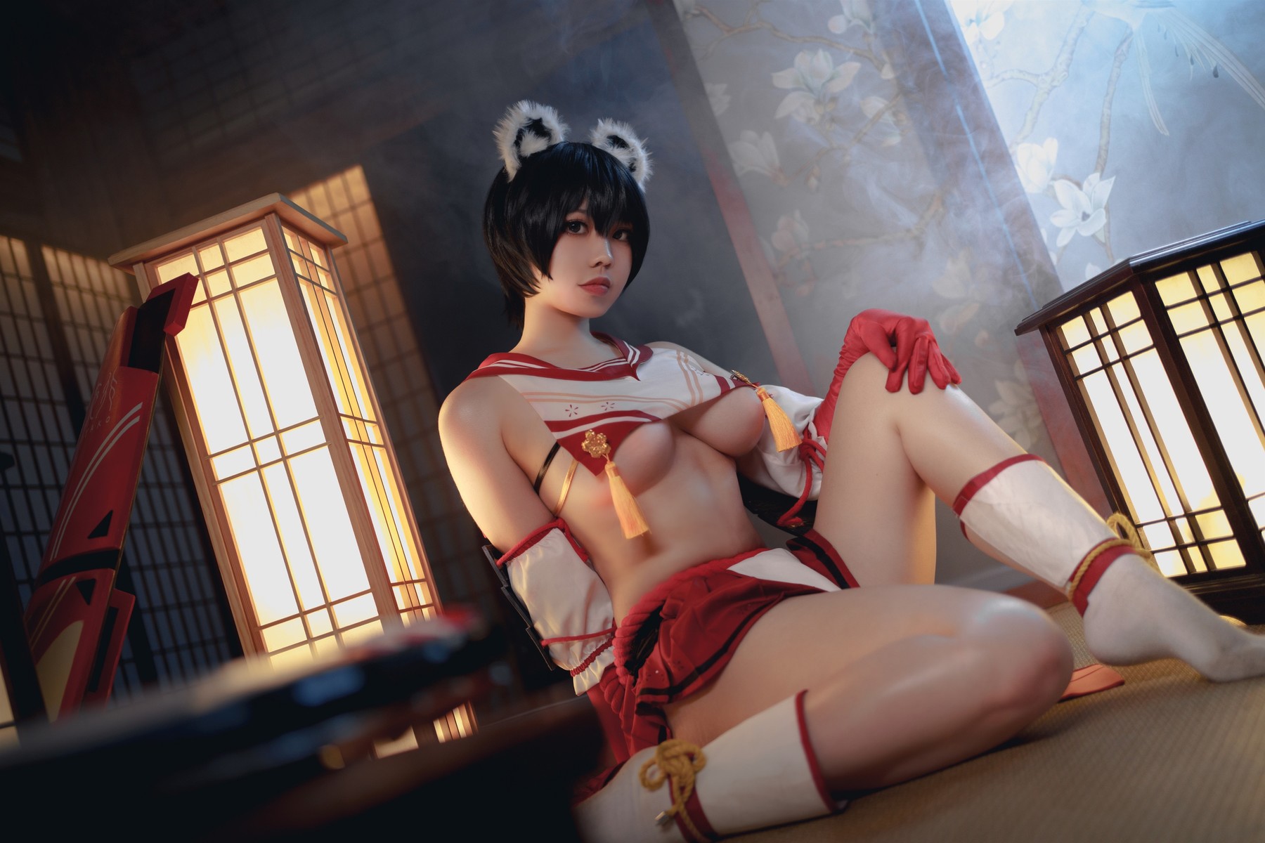 Ganlory-啊日日-Cosplay-春日ツバキ-Kasuga-Tsubaki-08-31