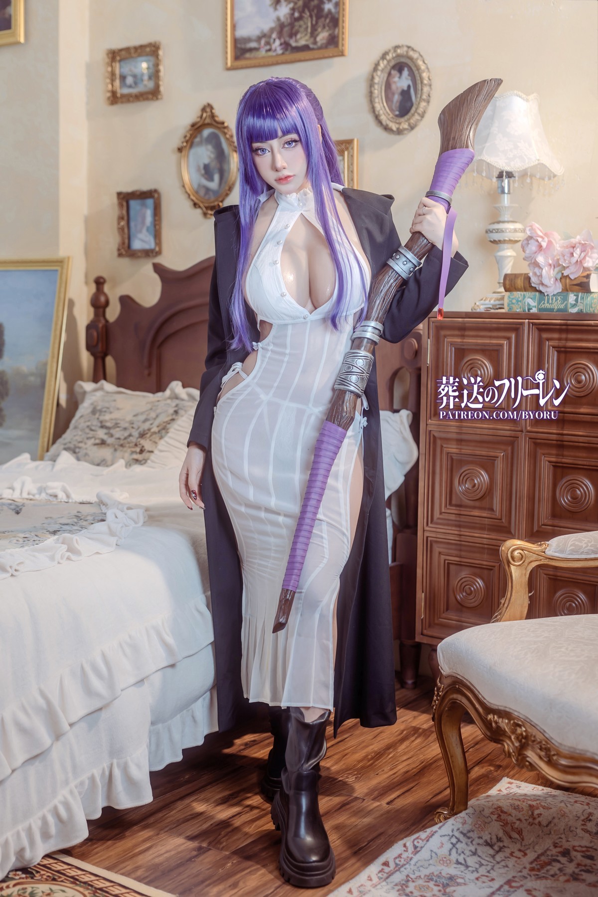 Cosplay-日本性感萝莉Byoru-Fern-フェルン-01-15