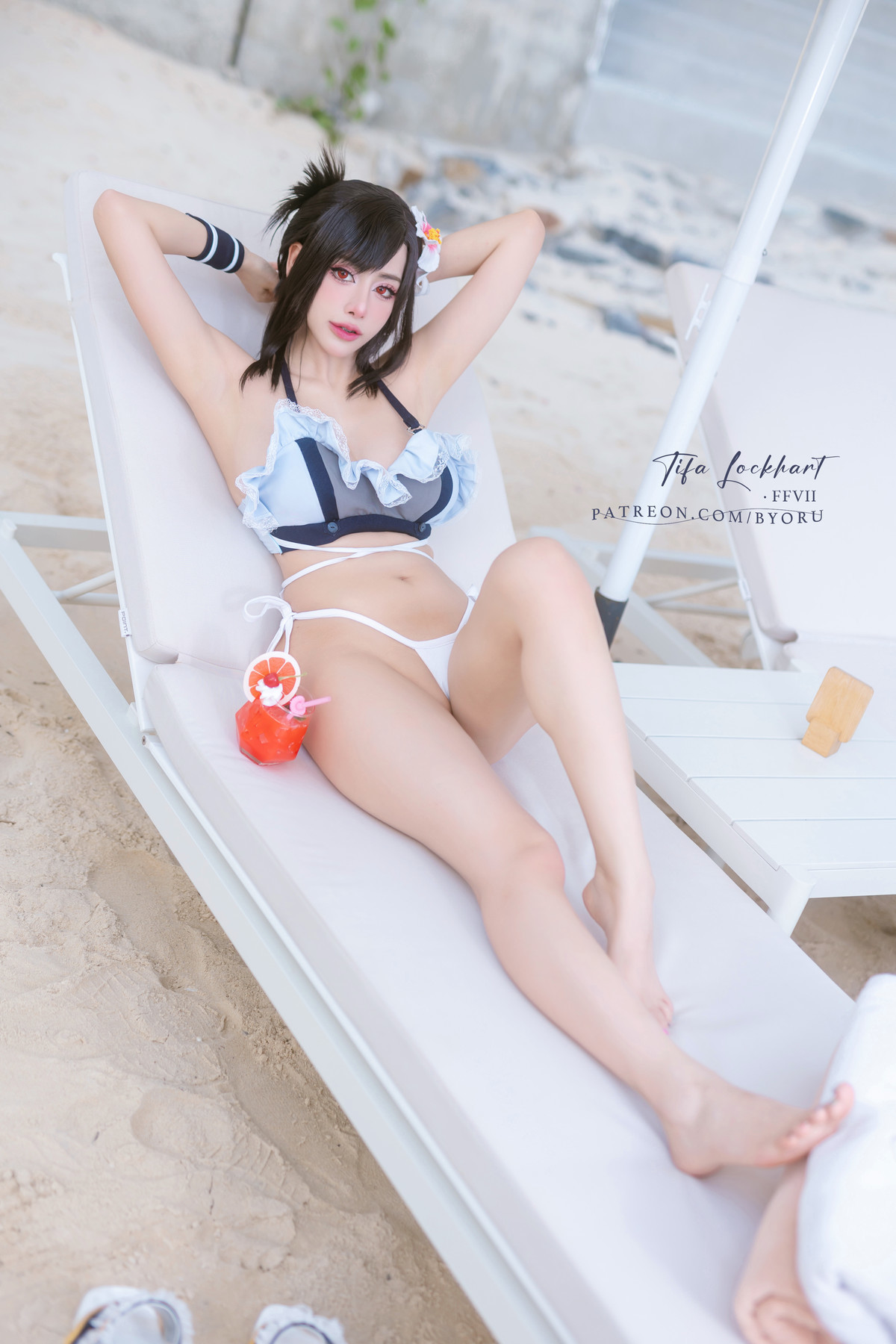 Cosplay-日本性感萝莉Byoru-Tifa-FF7r-Bikini-10-04