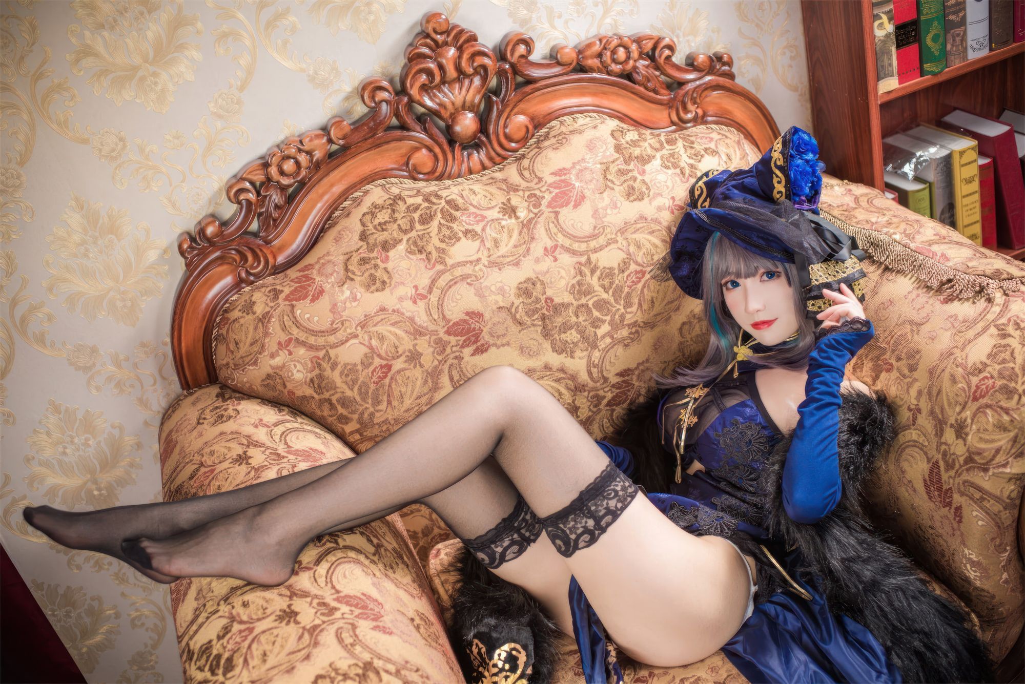 coser衣衣---碧蓝航线-柴郡旗袍-07-16