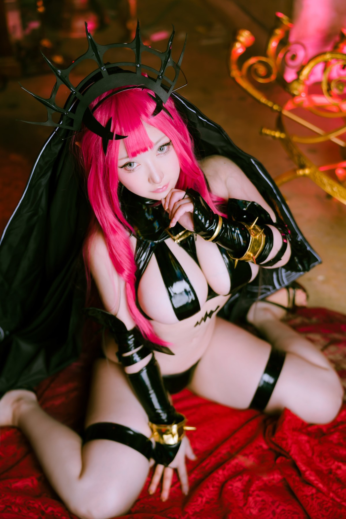 Cosplay-SAKUサク-Morgan-le-Fay-Set04-08-29
