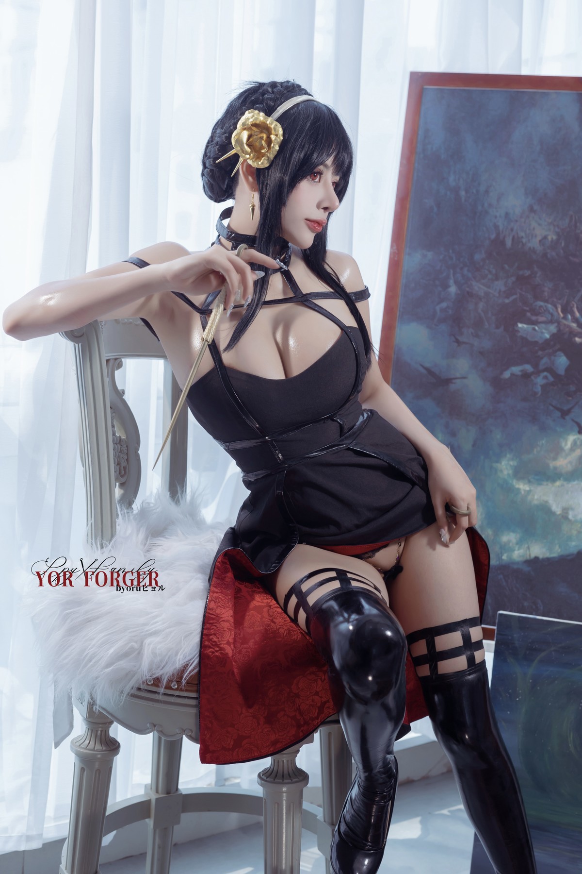 Cosplay-日本性感萝莉Byoru-Yor-Thorn-Princess-03-16