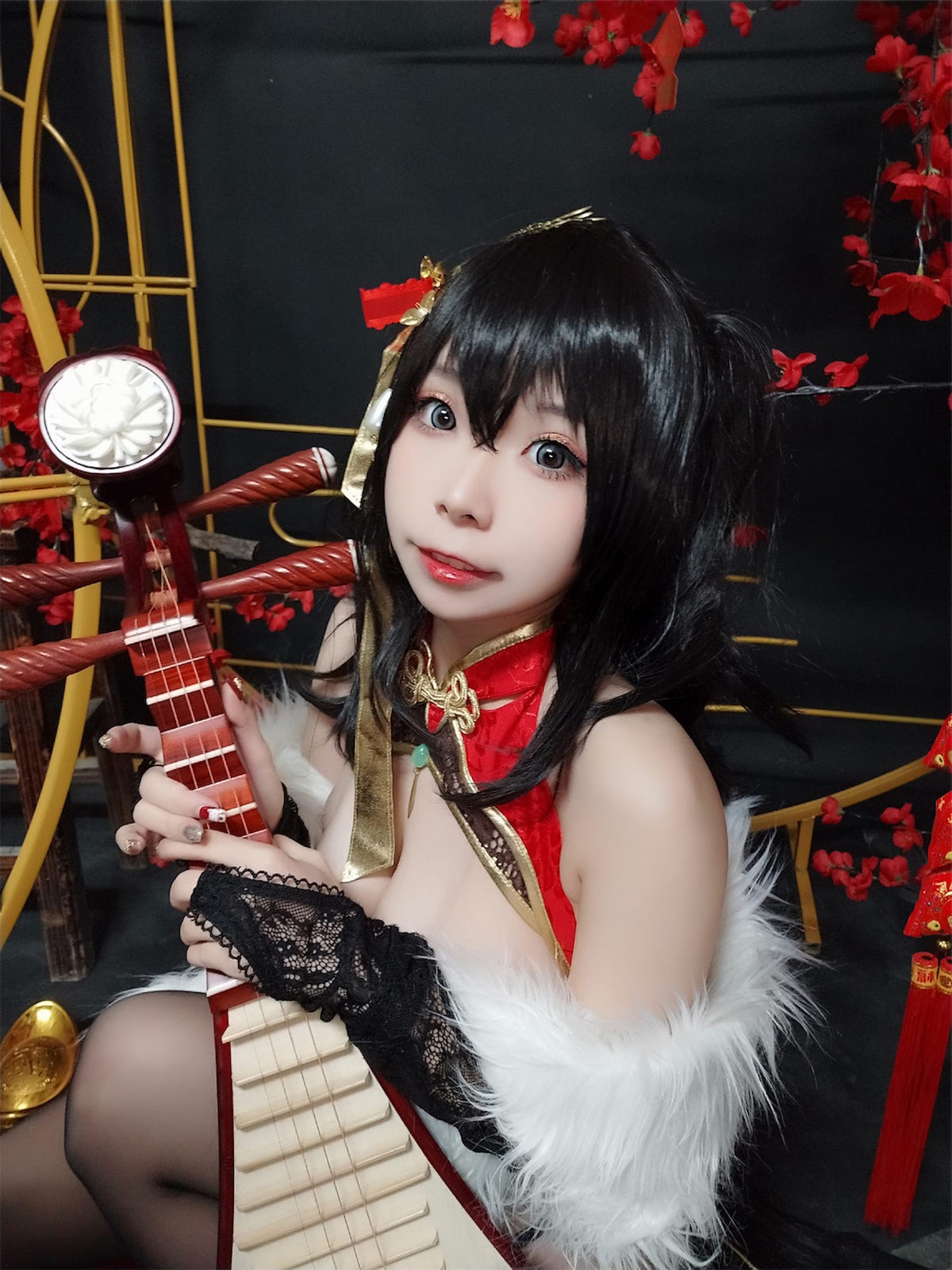 Cosplay-自闭颜球球-无颜小天使wy-碧蓝航线-大凤红旗袍-03-18