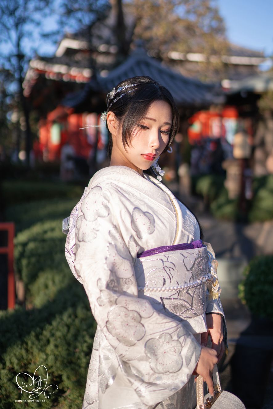 雨波-24年1月Original-2024-New-year-Silver-Kimono-02-04