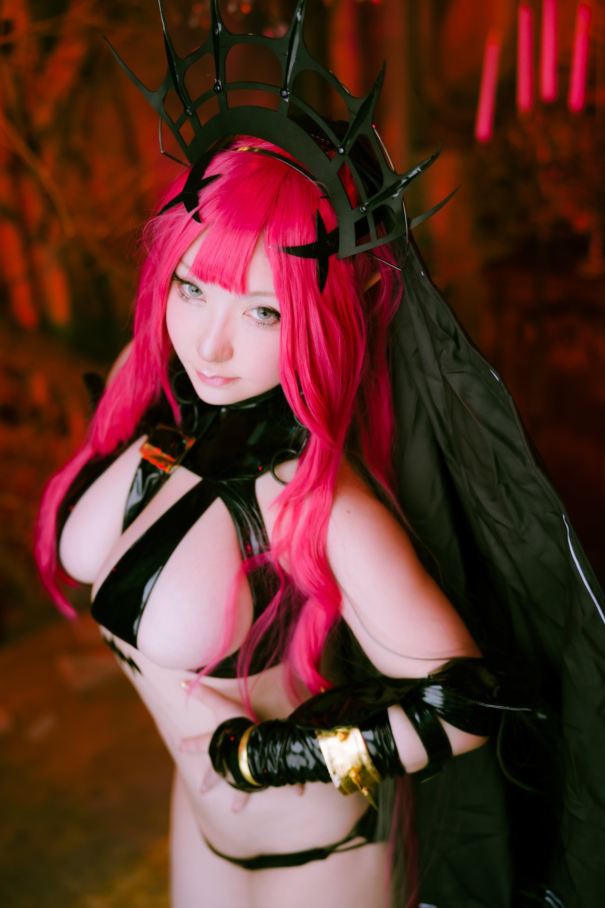 Cosplay-SAKUサク-Morgan-le-Fay-Set04-08-29