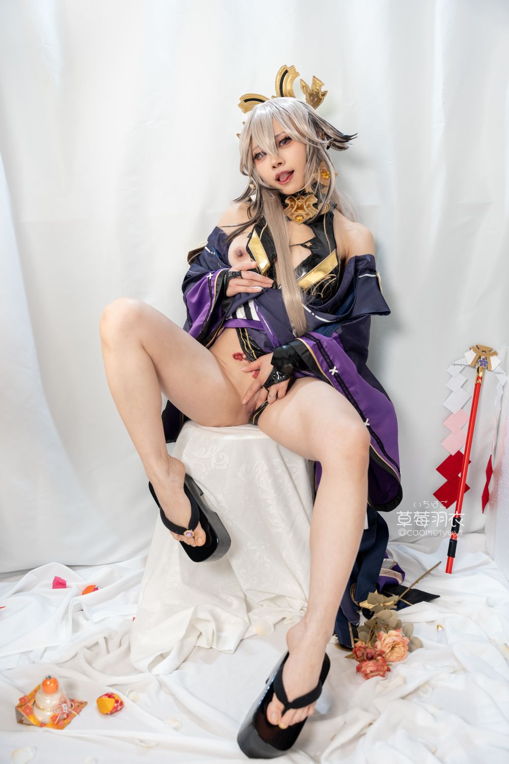 草莓羽衣T3黒ギャル八重神子墨桜色の夜笙雅芸-03-01-2