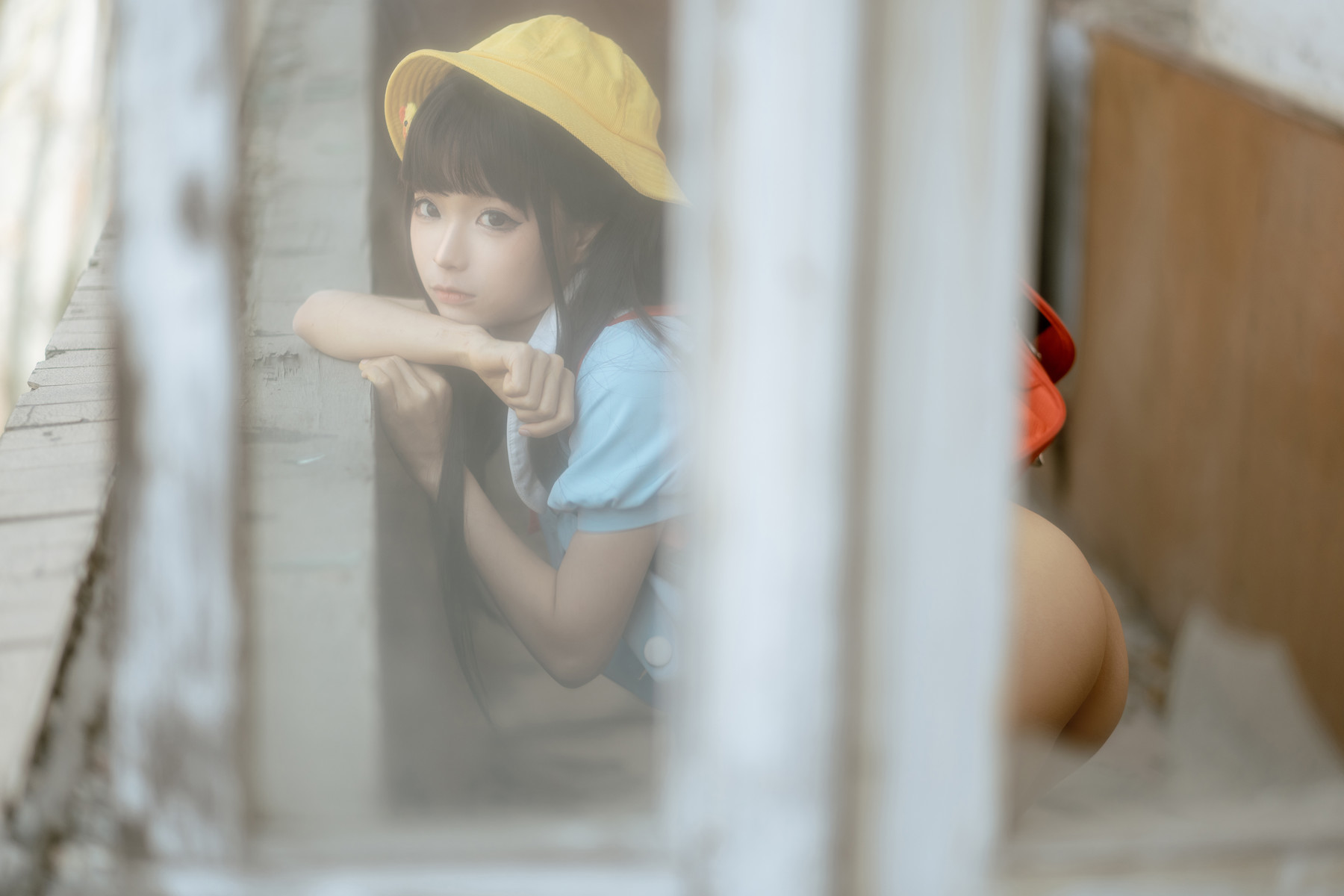 Cosplay-蠢沫沫-Chunmomo-小黄帽-绅士版-Set02-11-17
