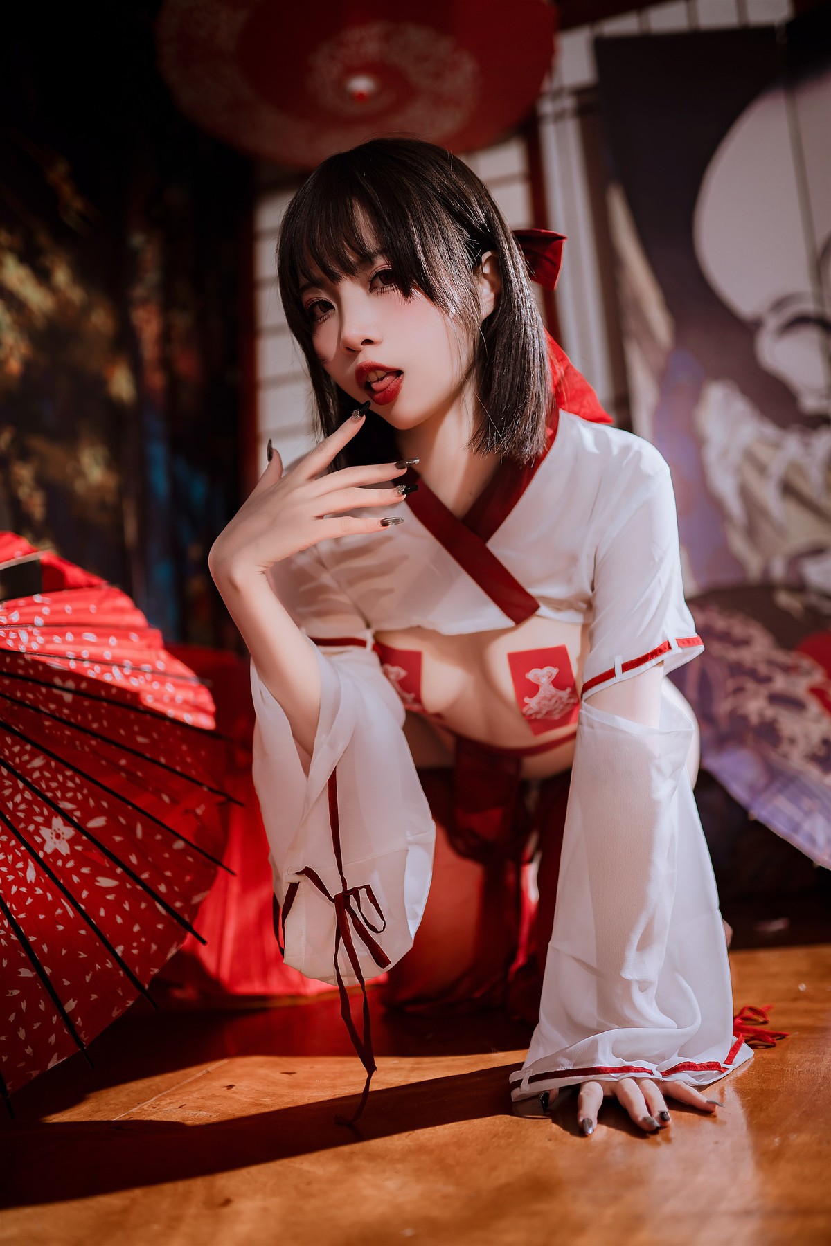 Cosplay-二佐Nisa-私房巫女-03-05