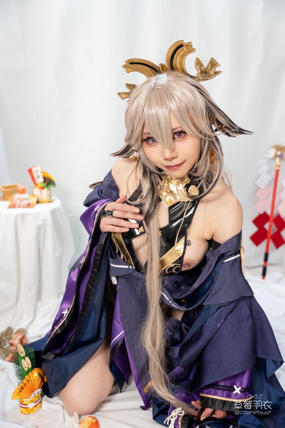 草莓羽衣T3黒ギャル八重神子墨桜色の夜笙雅芸-03-01-2