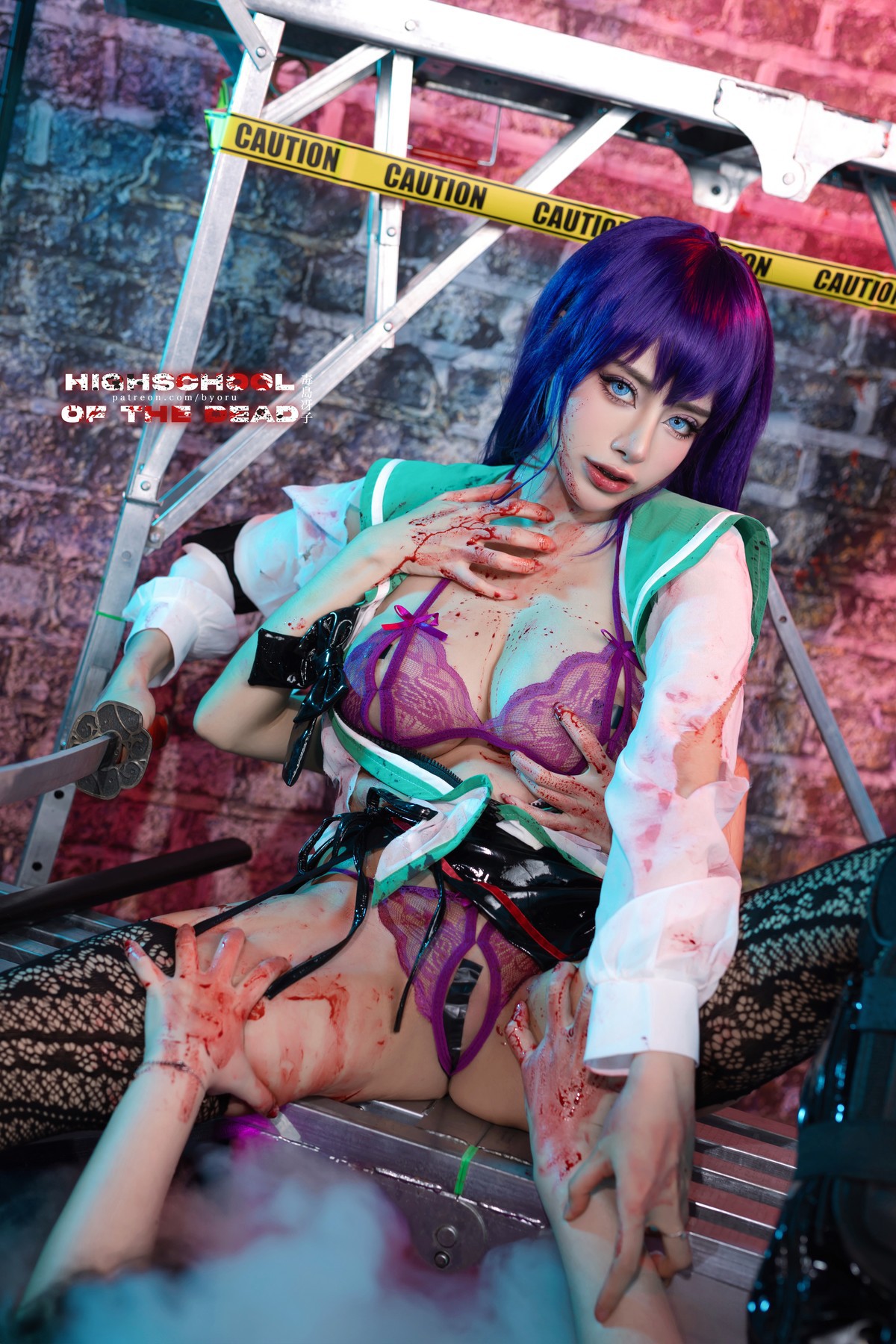 Cosplay-日本性感萝莉Byoru-Saeko-Busujima-12-07