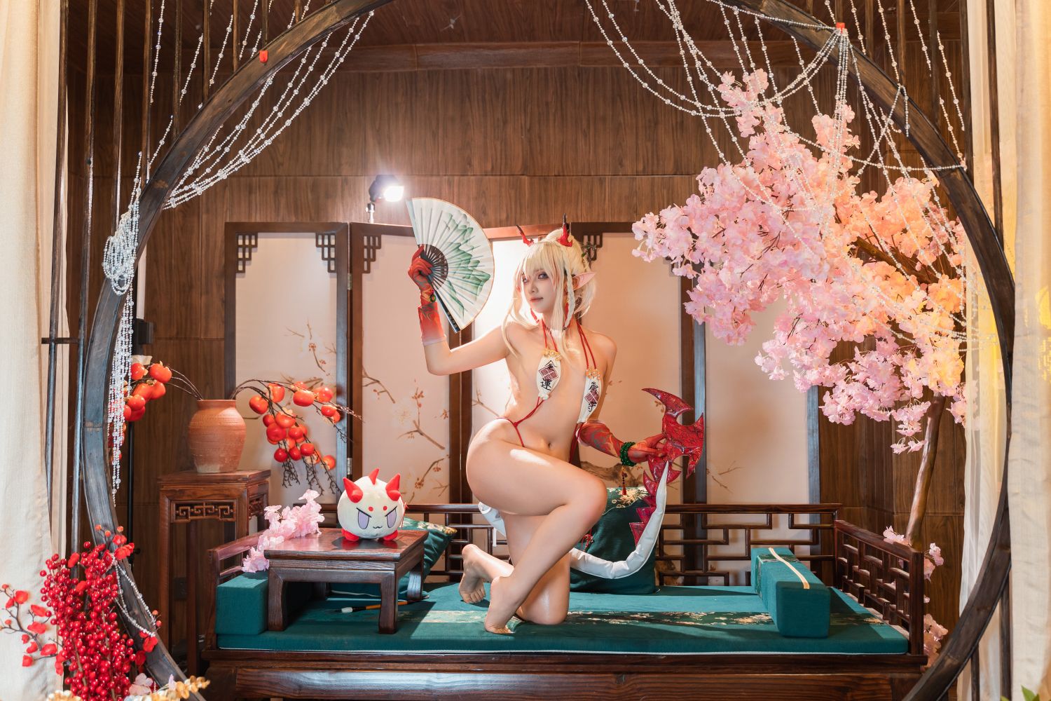 橙风千雅小和甜酒-年夕旗袍双人御守-189P-788MB-07-25