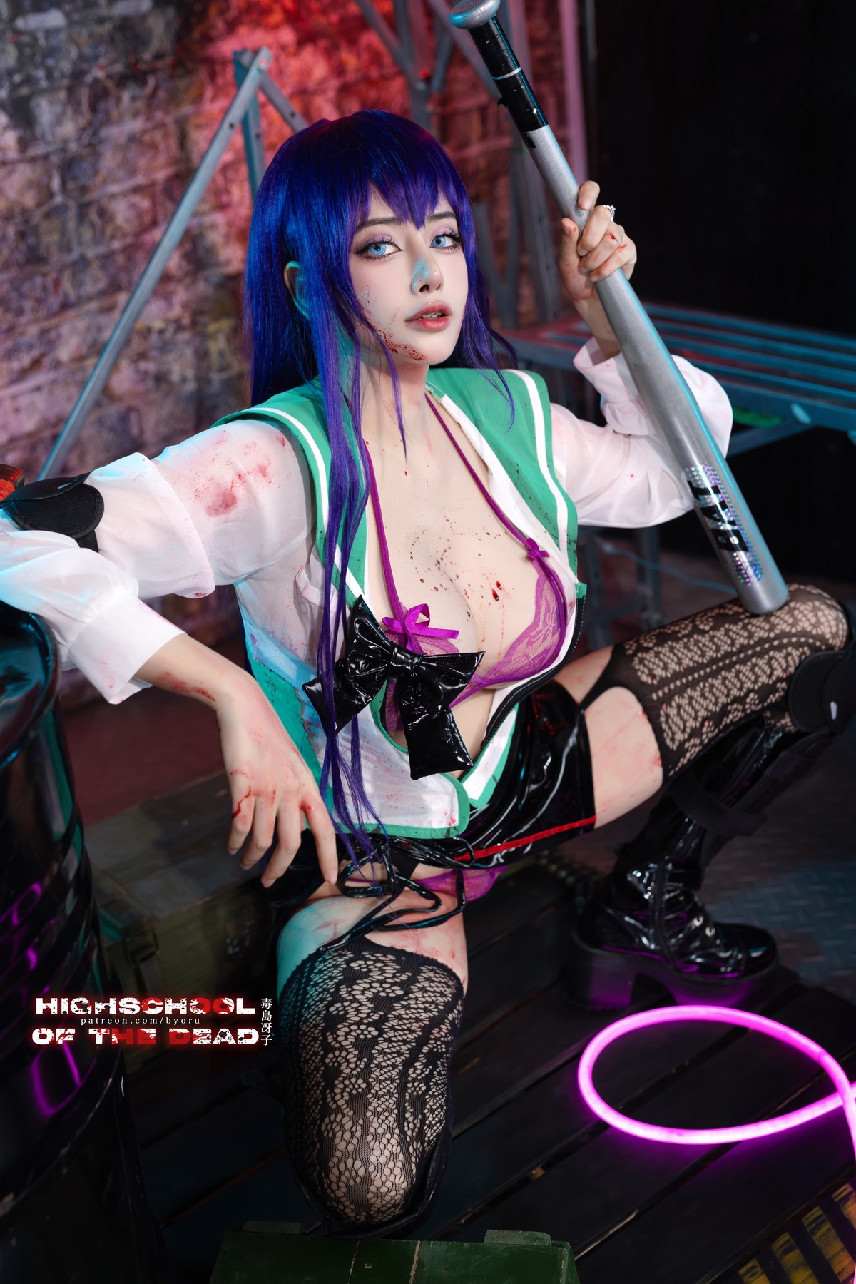 Cosplay-日本性感萝莉Byoru-Saeko-Busujima-12-07