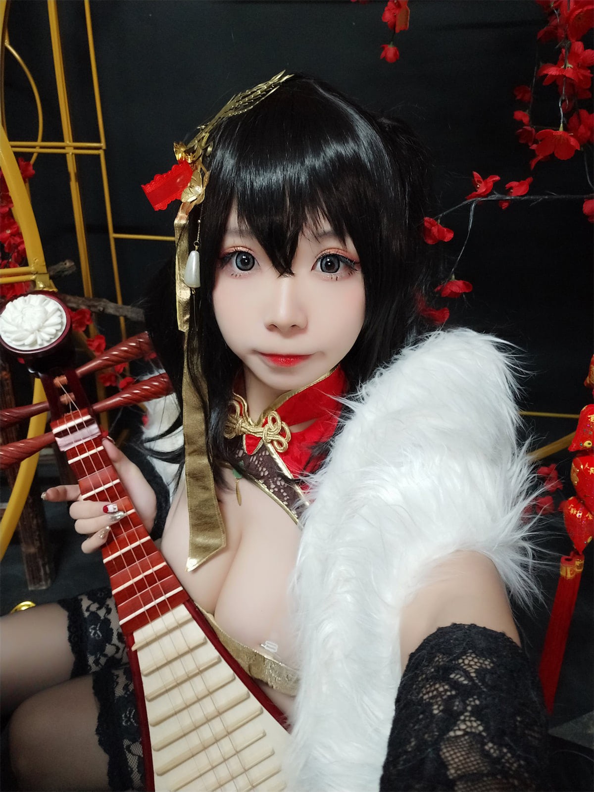 Cosplay-自闭颜球球-无颜小天使wy-碧蓝航线-大凤红旗袍-03-18