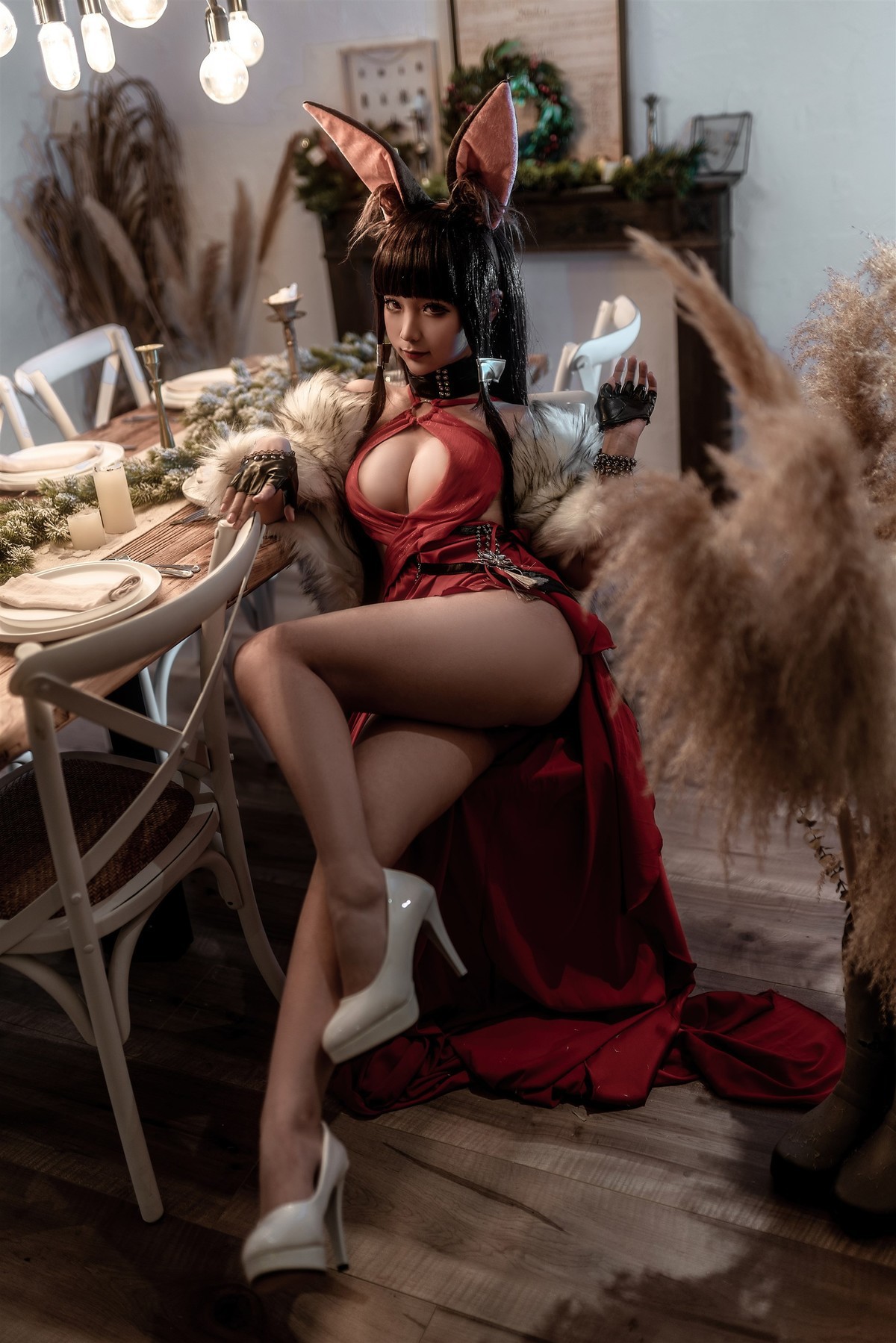 Cosplay-蠢沫沫Chunmomo-Akagi-Ruby-Laced-10-16