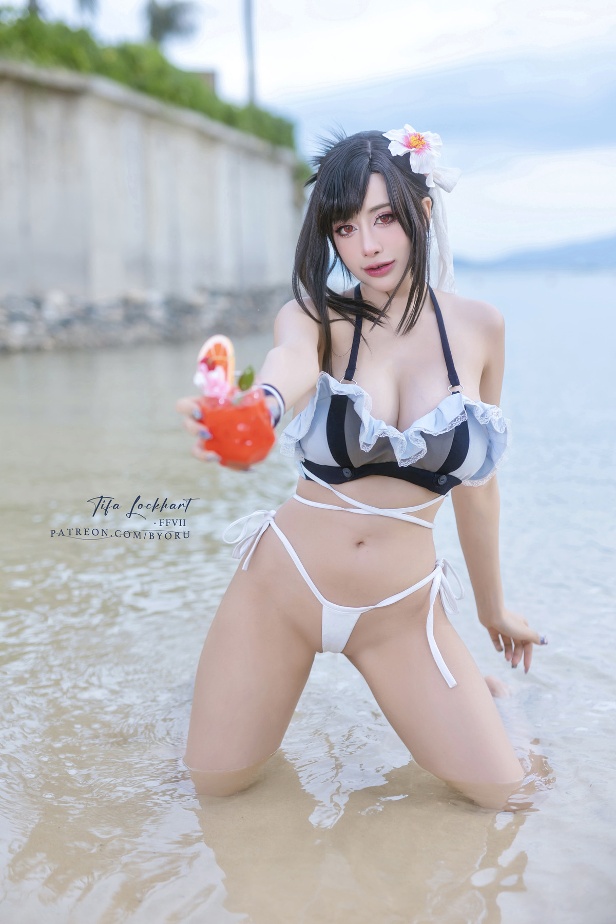 Cosplay-日本性感萝莉Byoru-Tifa-FF7r-Bikini-10-04