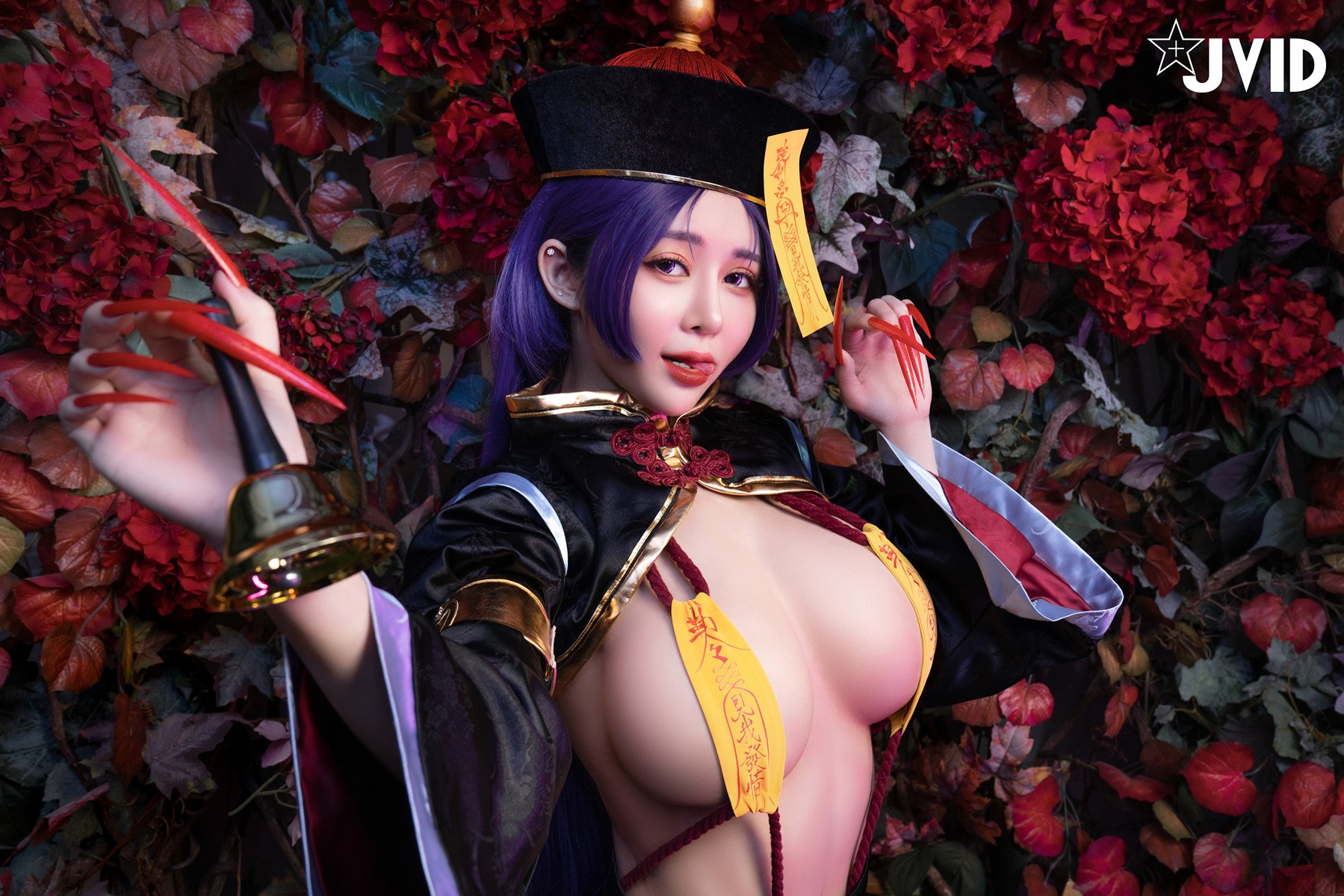 菰蒲風動縱斜影殭屍奶光安希膣得液滿見我發情香希趕屍霊幻道士-X-最胸妖怪キョンシー-Zombie-sex-folklore-Set02-08-20