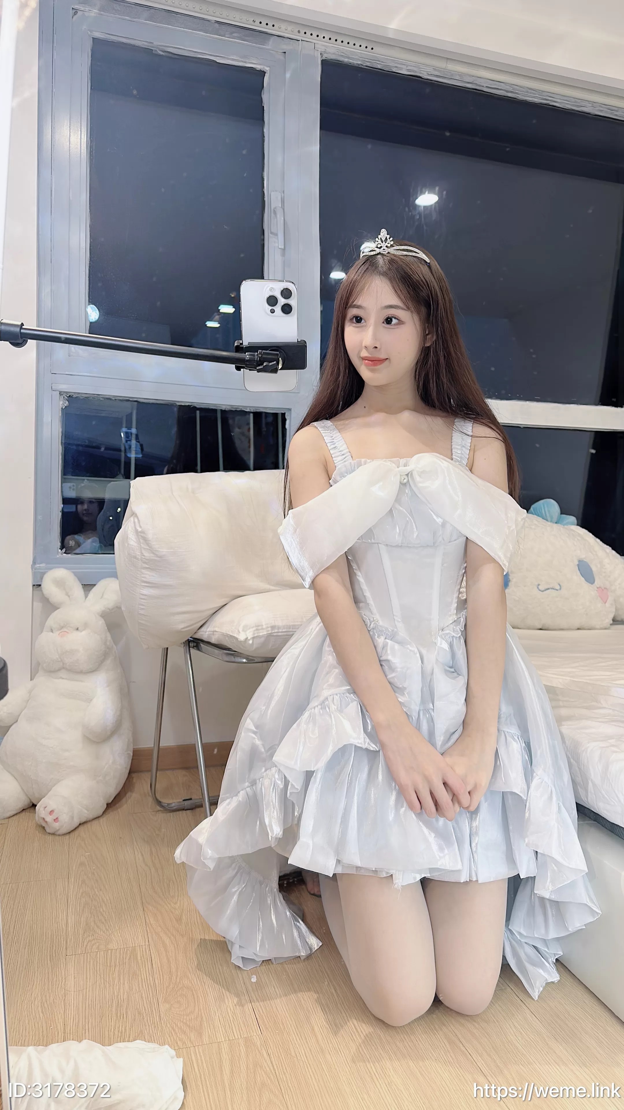 小萌子--NO016-渐变蓝丝袜53P49MB-08-17