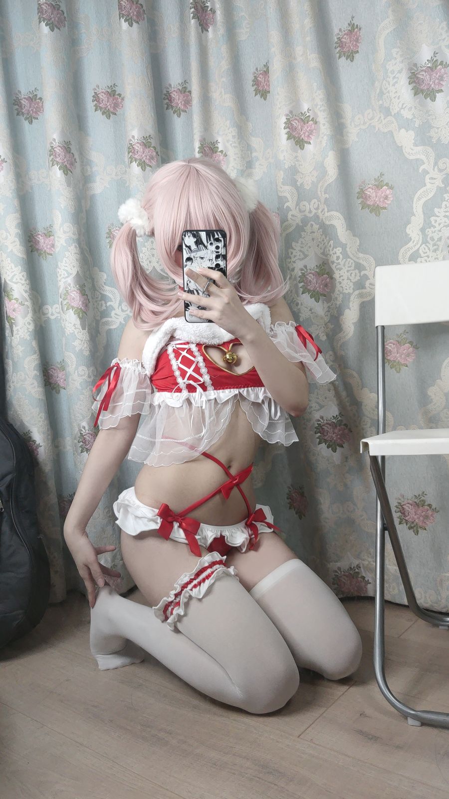 神沢永莉---平安夜红色分体式-04-03-2