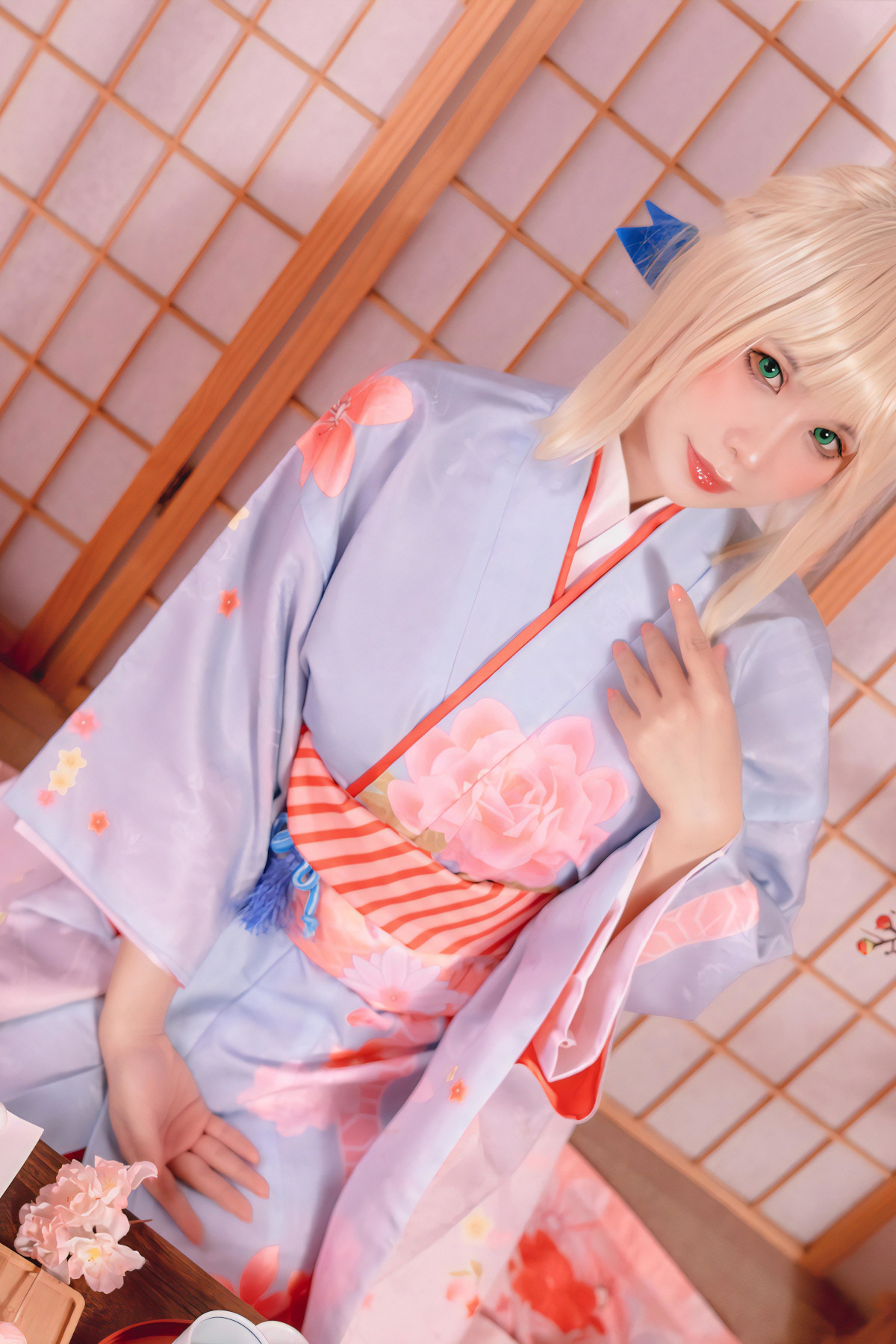 Cosplay-Pyonピオン-Saber-セイバー-Kimono-12-17