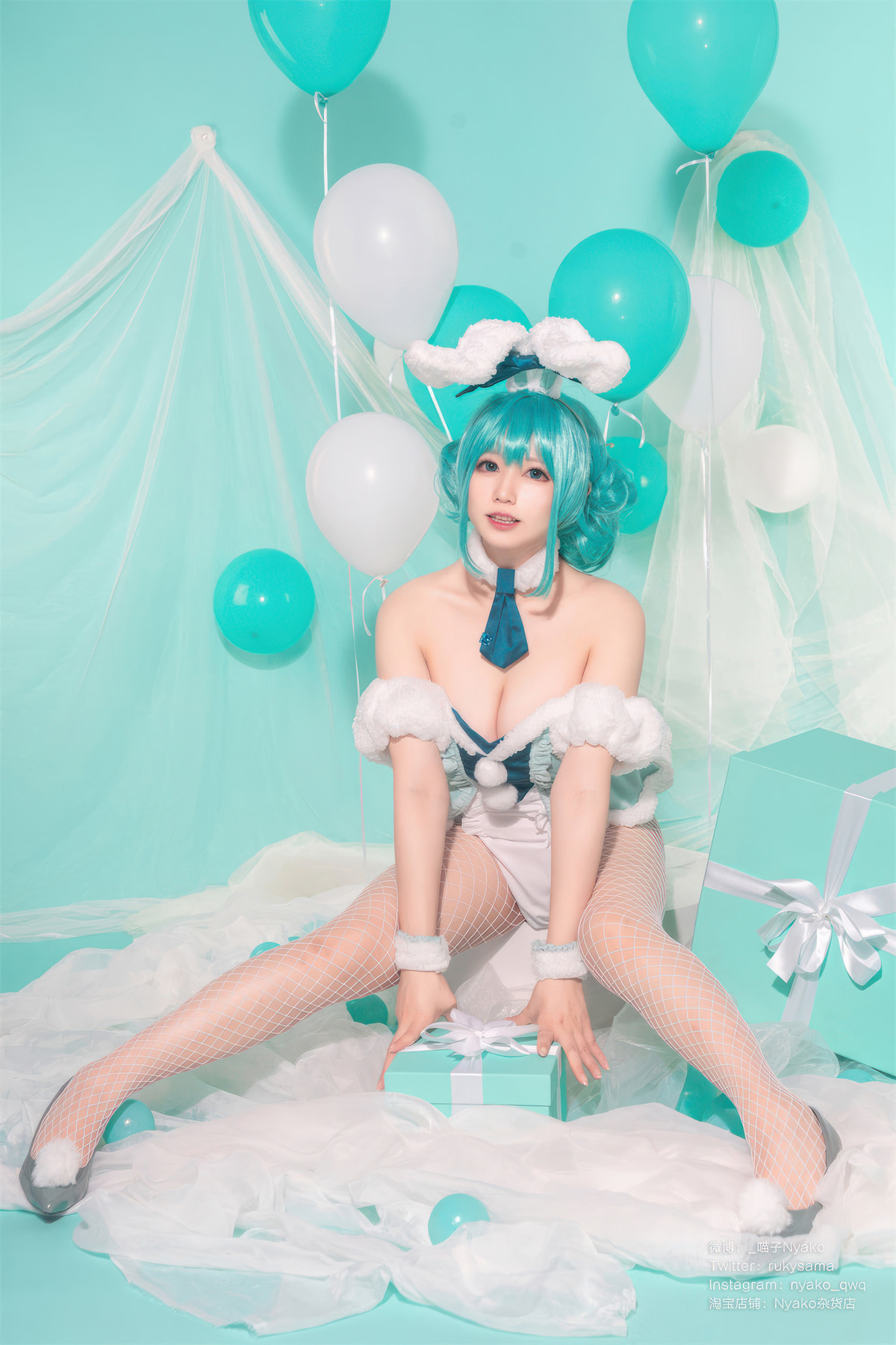 Cosplay-Nyako喵子-初音白兔-04-20
