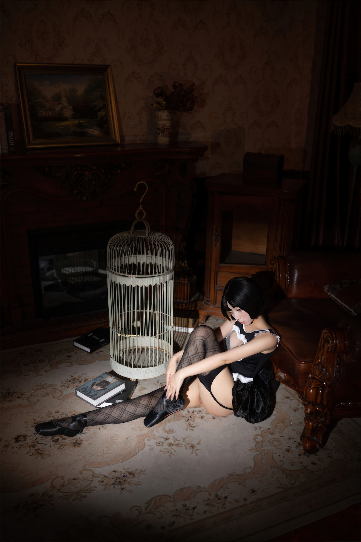 Cosplay-花铃-马戏团芭蕾-吊带袜高叉-12-02