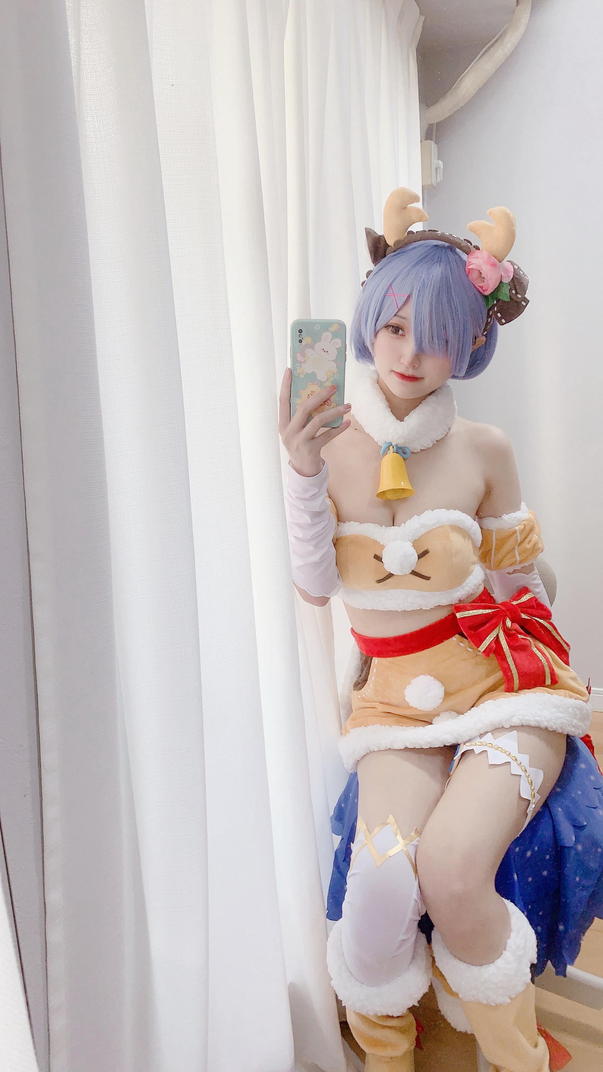 025-千阳快起床---雷姆圣诞驯鹿-11P-3572-MB-08-27