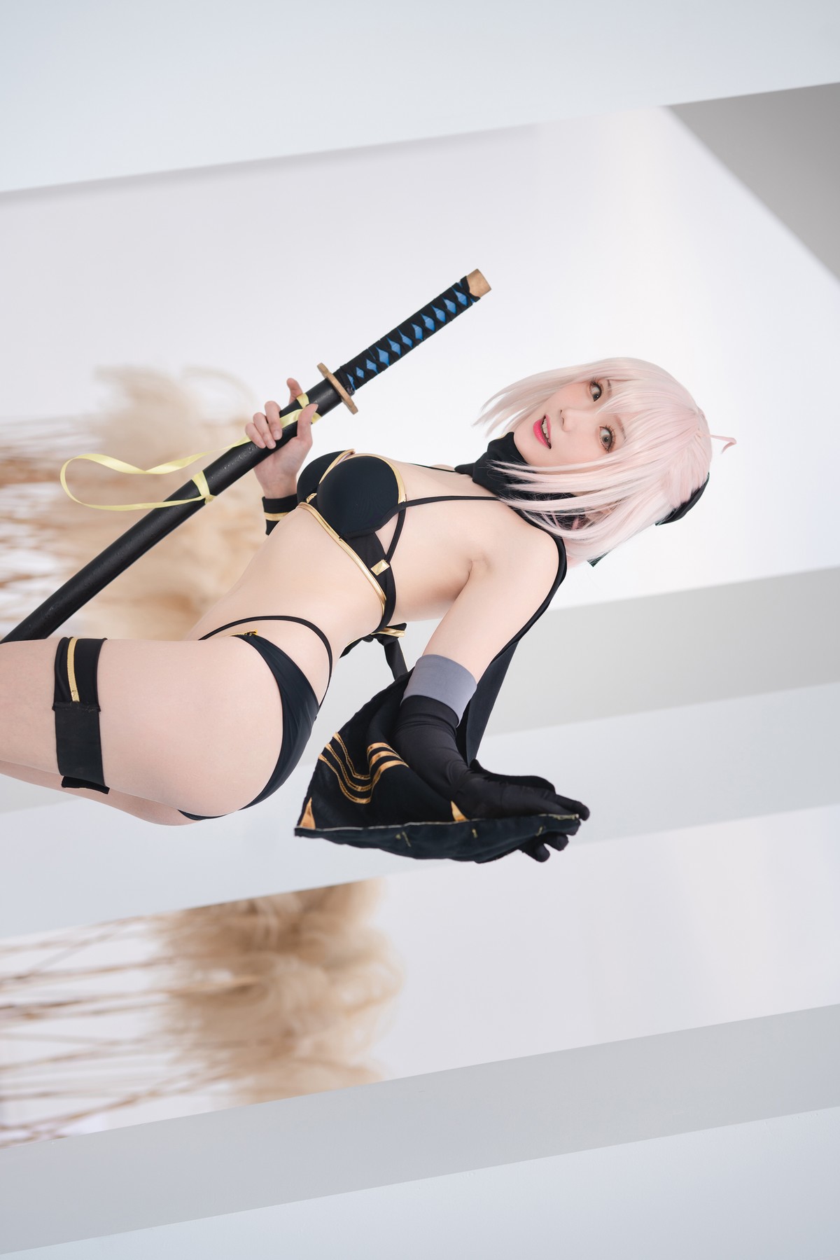 Cosplay-瓜希酱-总司-水着-11-11