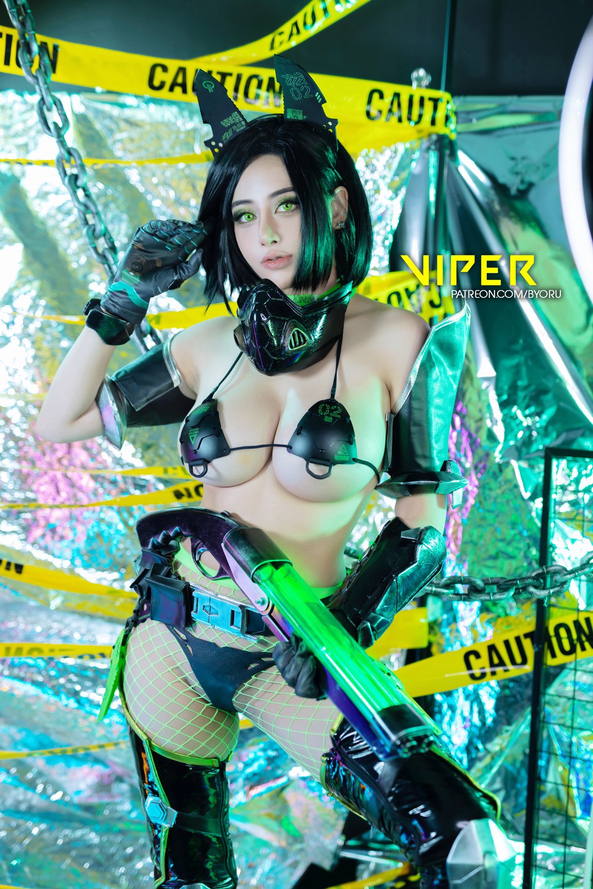 Cosplay-日本性感萝莉Byoru-Viper-Valorant-10-29