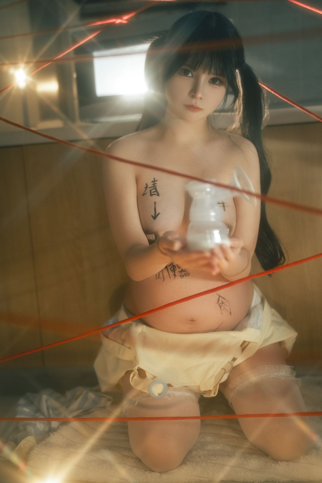 小九酱rua阮阮-奶牛孕图-双人-50P-980MB-05-27