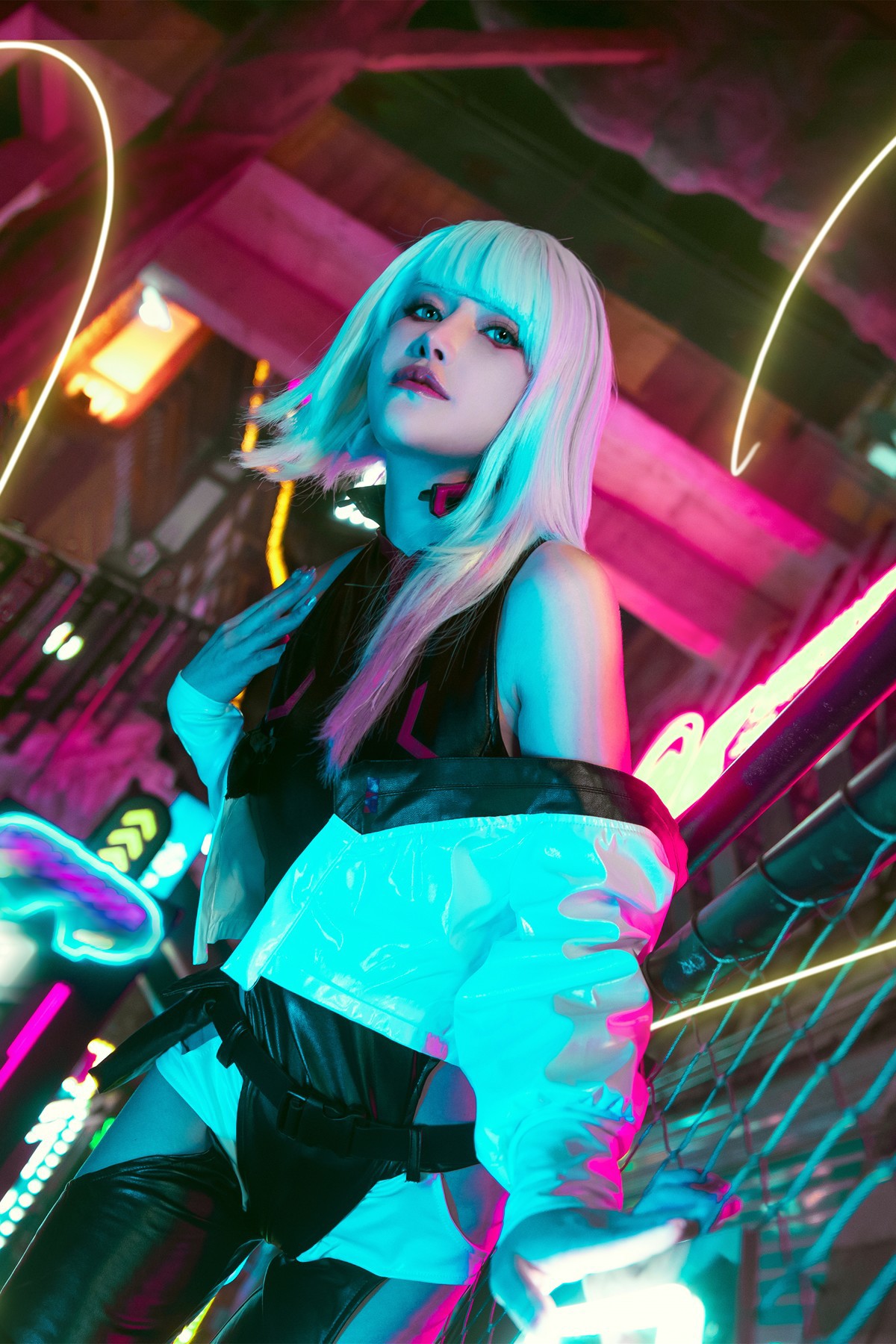Cosplay-鹿八岁-赛博朋克边缘行者-露西-02-23
