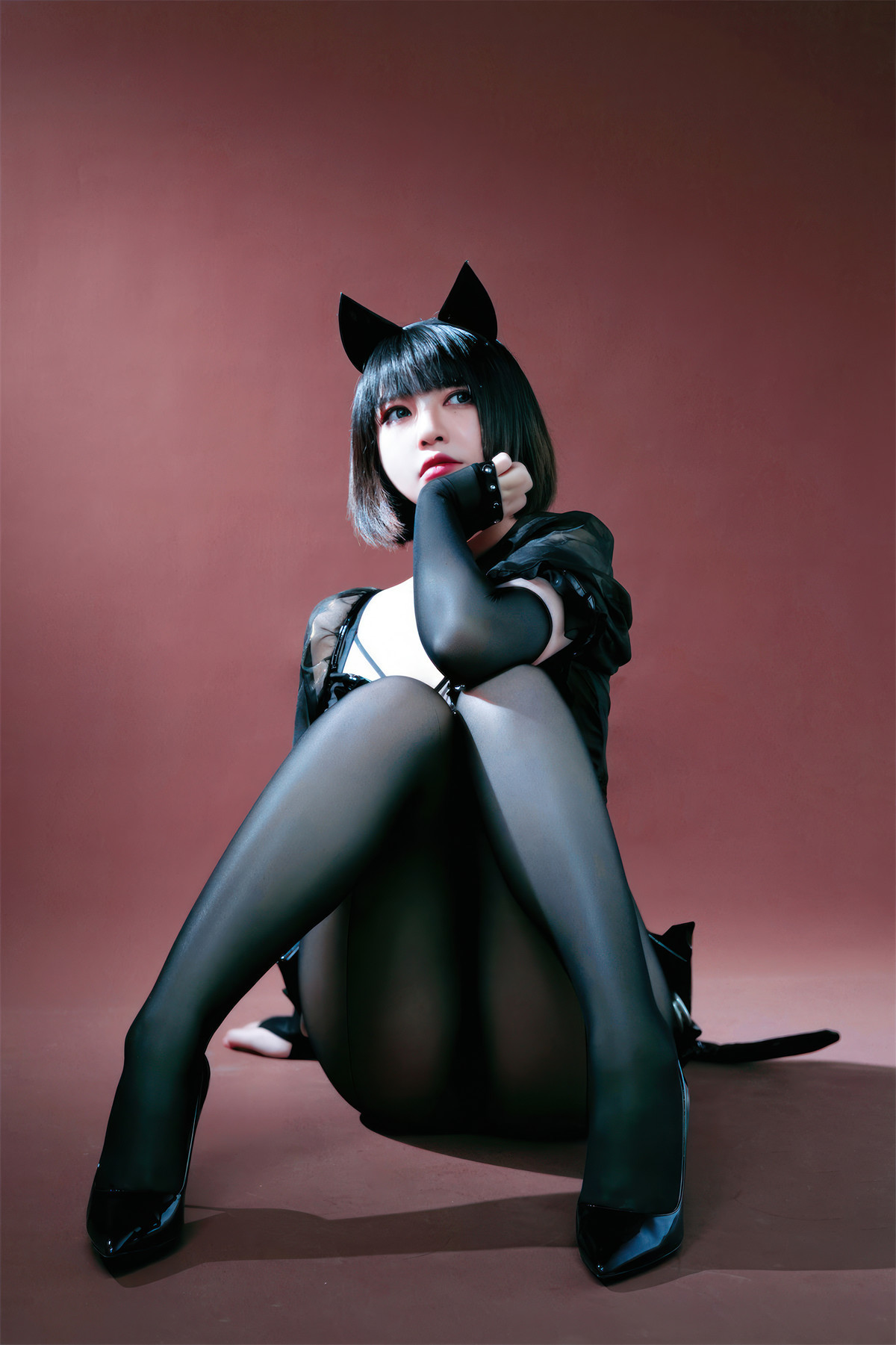 Cosplay-半半子Banbanko-黑猫NEKO-11-13