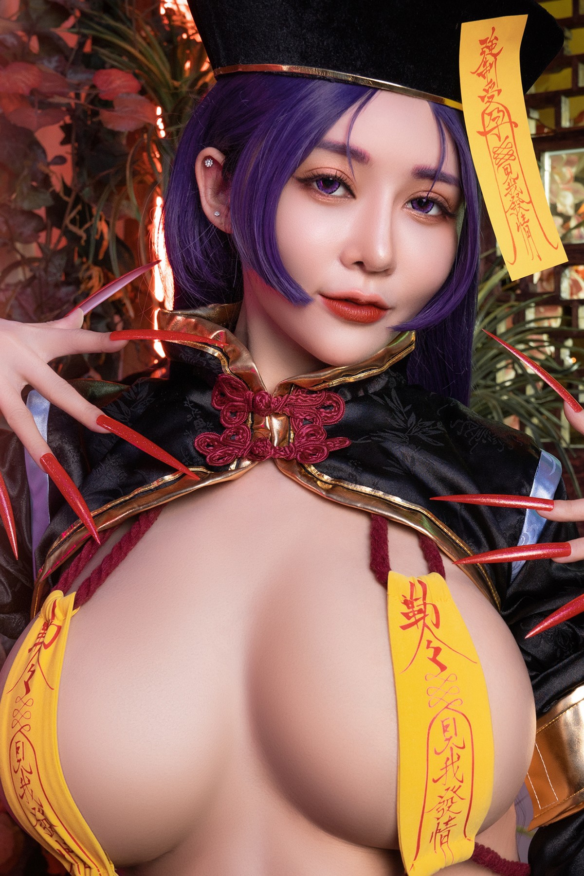 菰蒲風動縱斜影殭屍奶光安希膣得液滿見我發情香希趕屍霊幻道士-X-最胸妖怪キョンシー-Zombie-sex-folklore-Set02-08-20