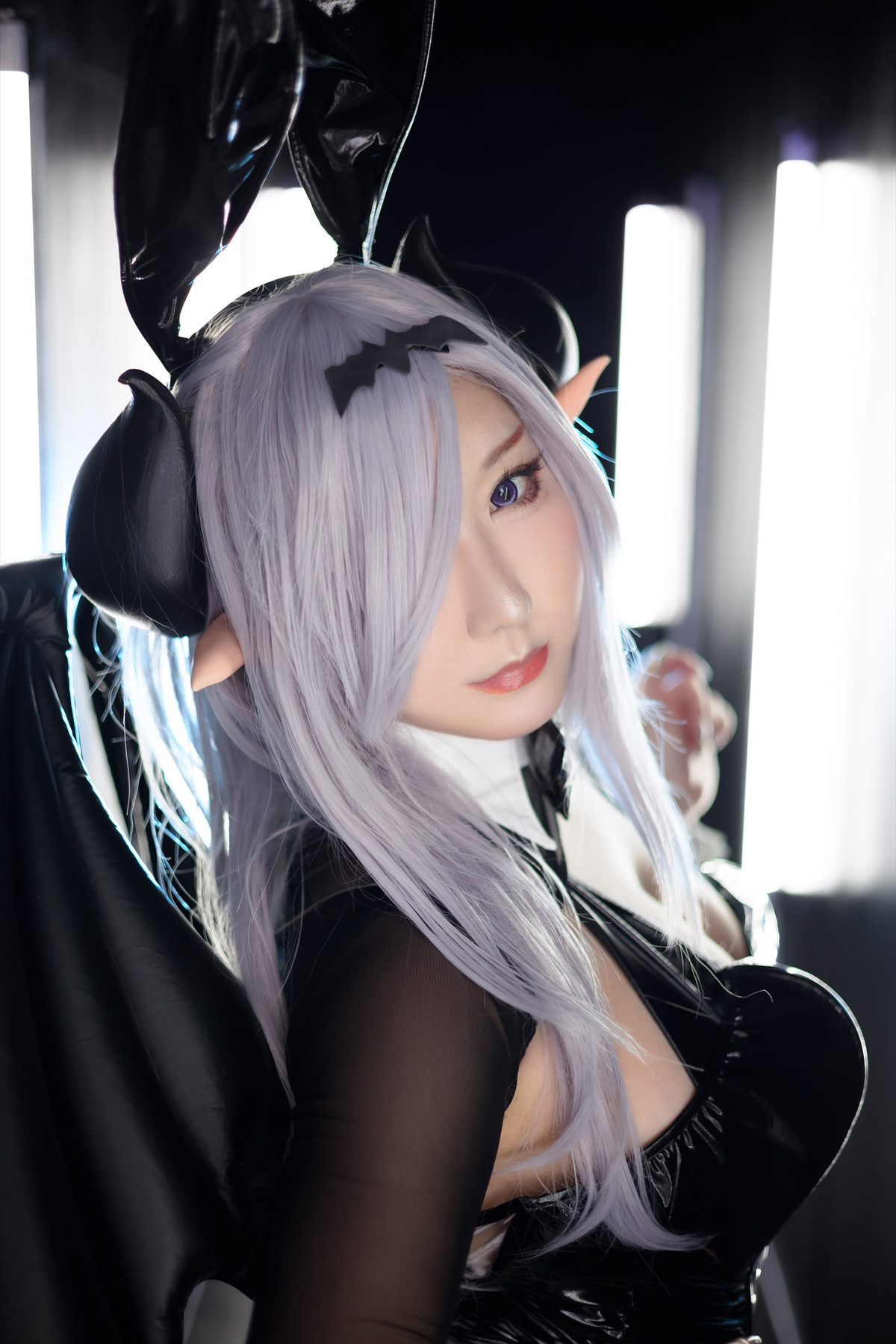 Cosplay-SAKUサク-See-through-Bunny-Succubus-Set01-09-07