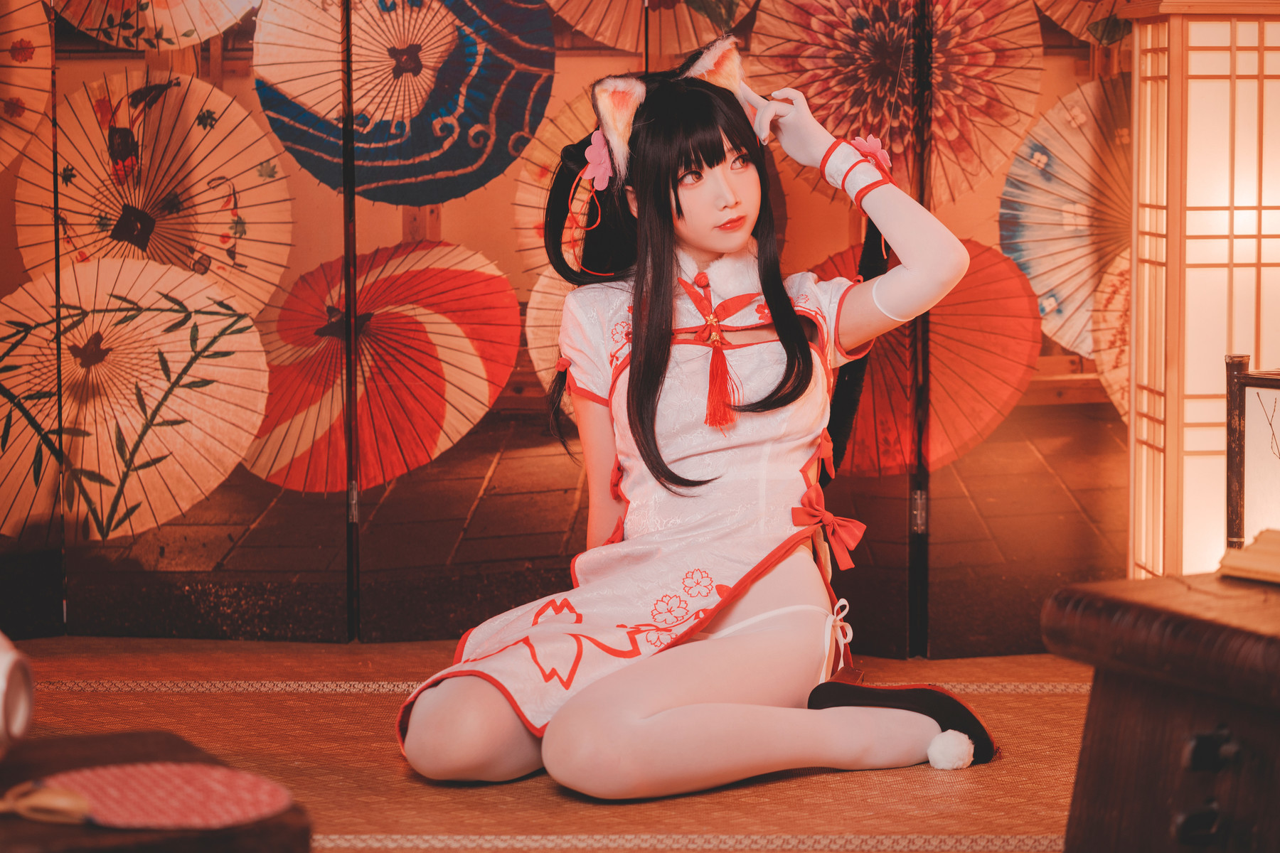 Cosplay-面饼仙儿-夕暮-斯卡哈女仆-11-28