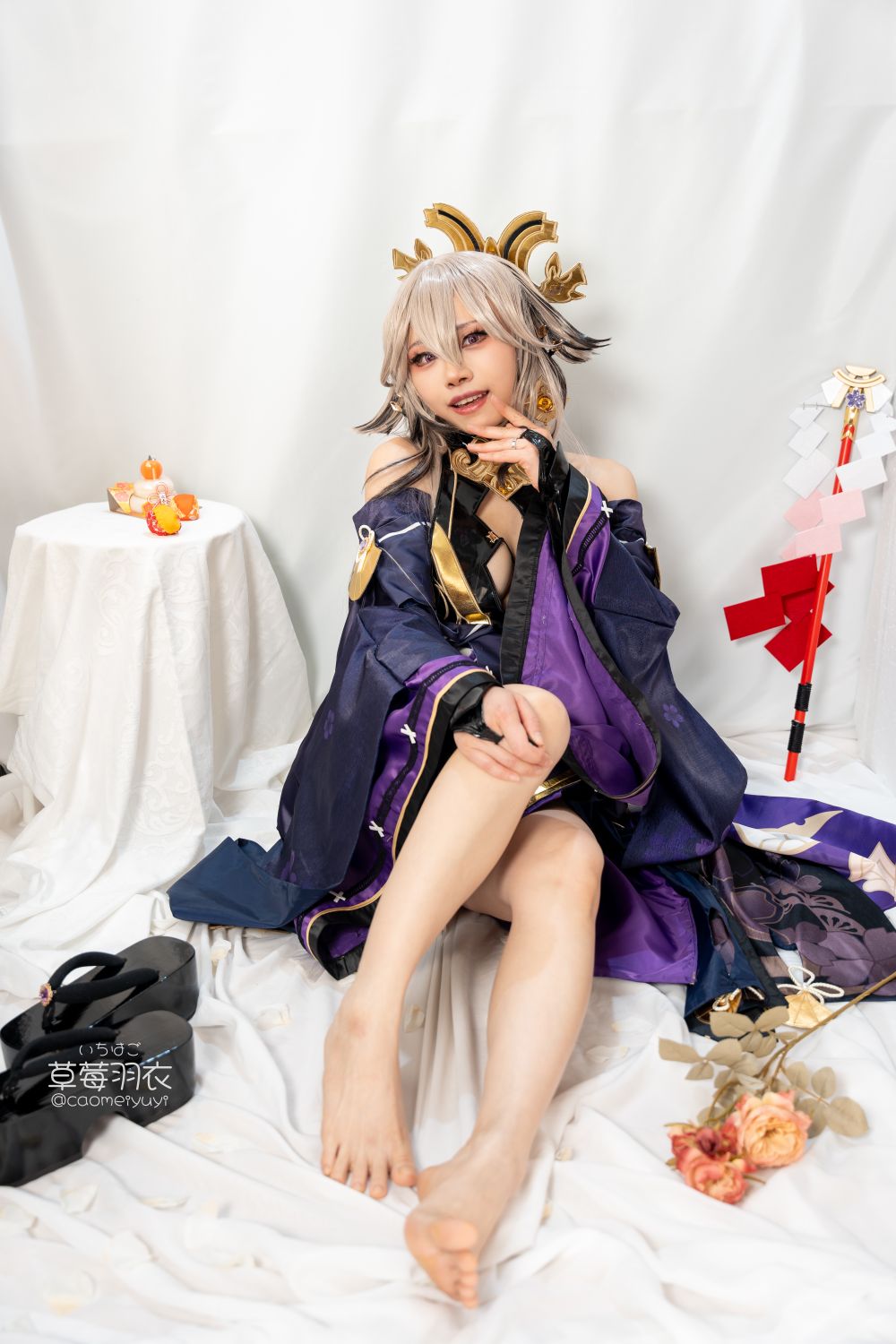 草莓羽衣T2黒ギャル八重神子墨桜色の夜笙雅芸-03-01