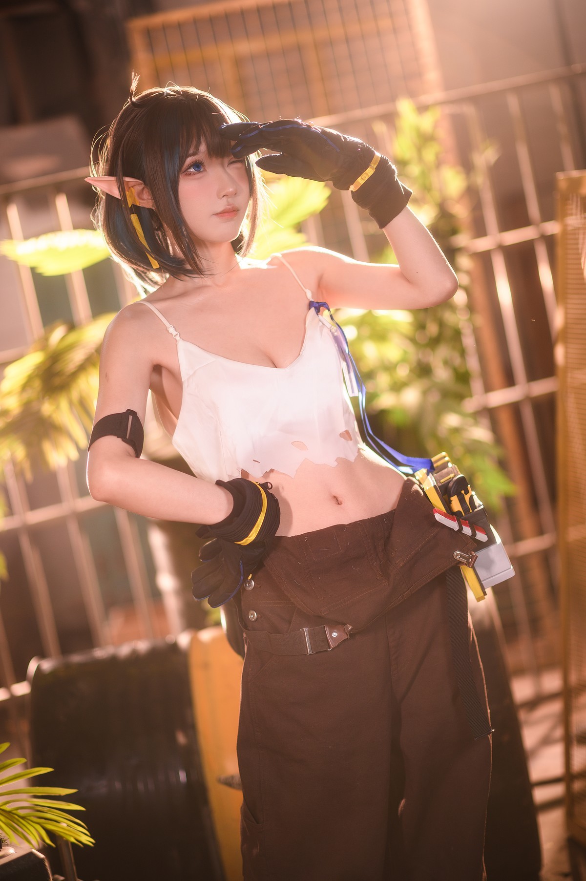 阿包也是兔娘-Cosplay-森蚺-Forest-Flea-02-16