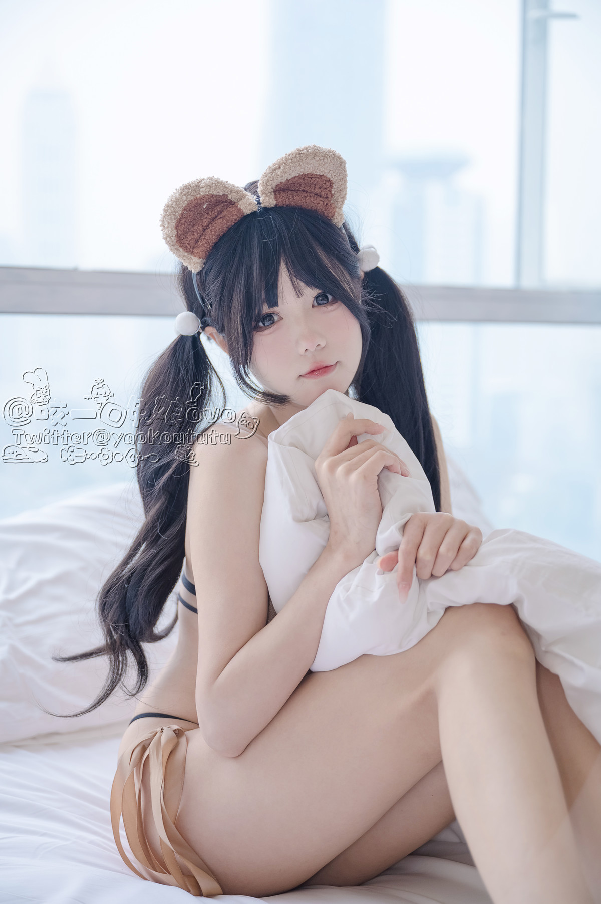 Cosplay-黏黏团子兔-小熊睡衣-10-01