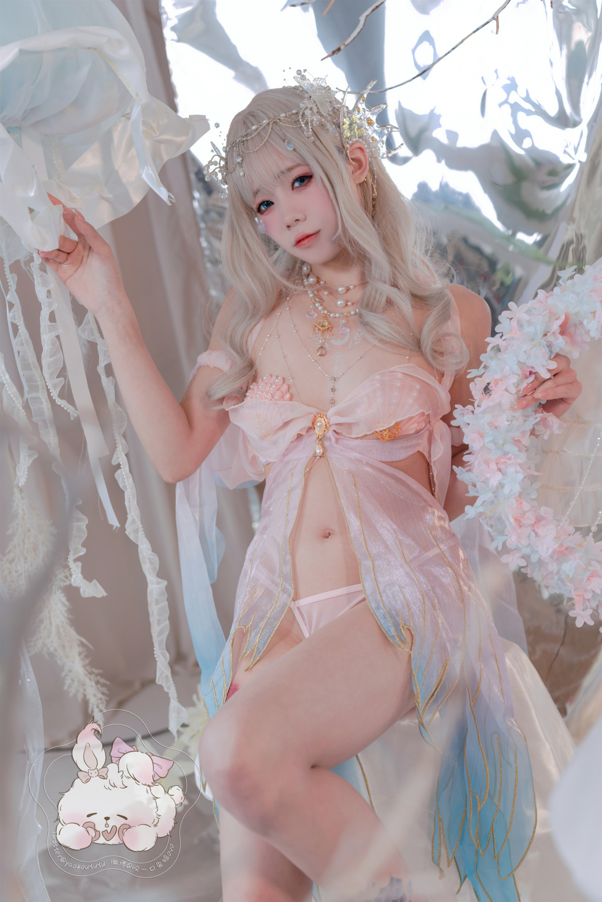 Cosplay-咬一口兔娘-海的女儿-Mermaid-10-28
