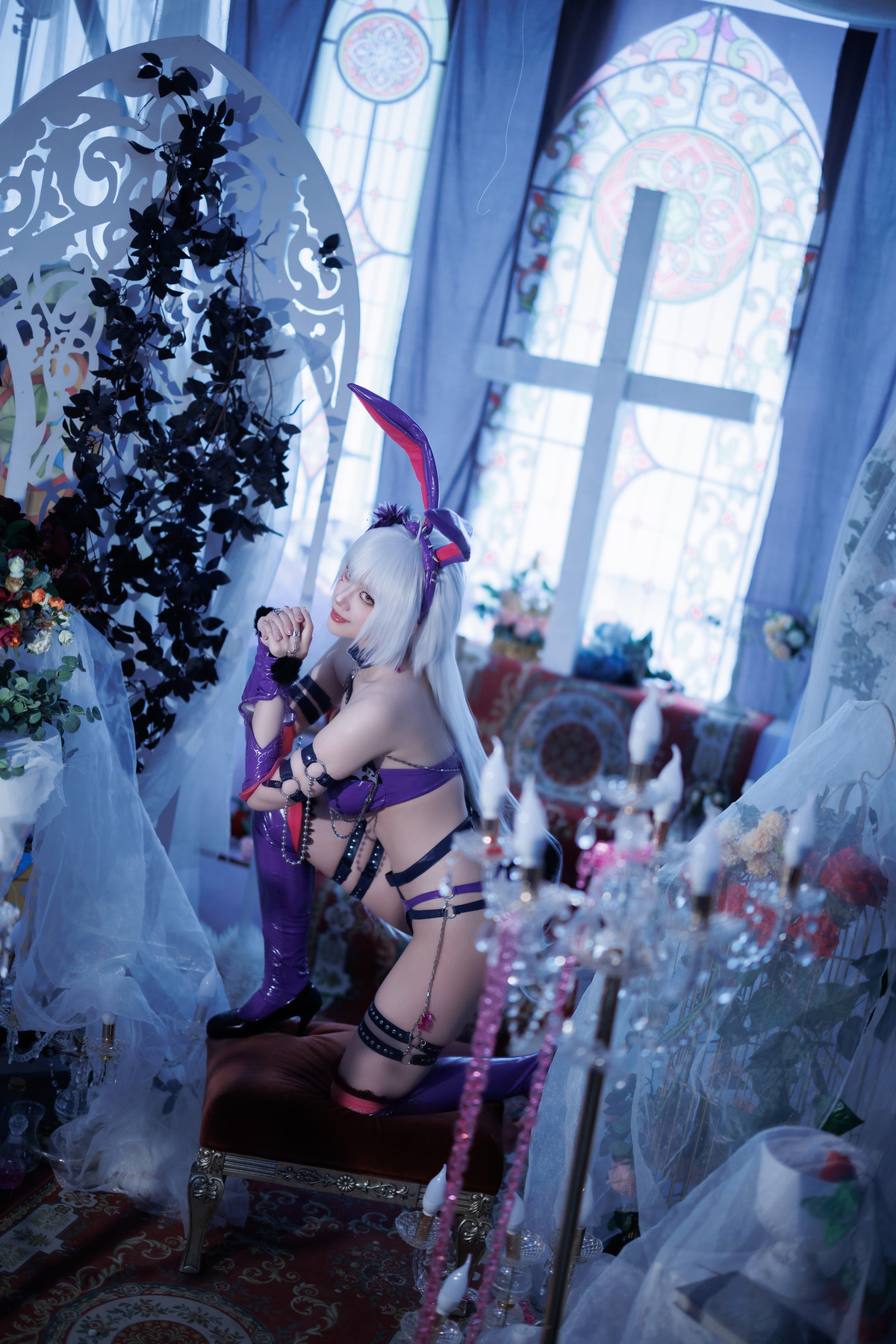 Cosplay-Cien恩恩-黑贞兔女郎泳装-12-20