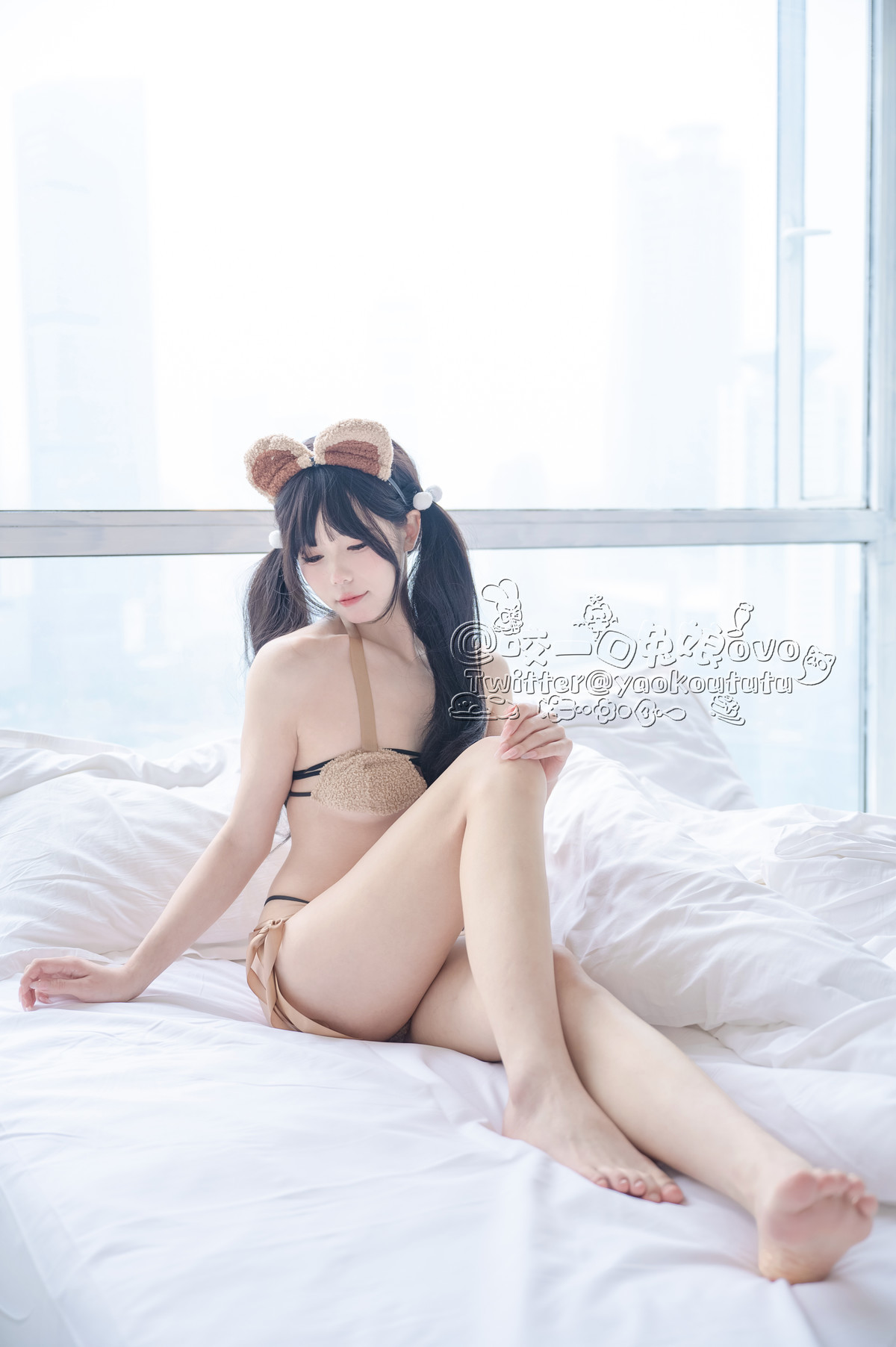 Cosplay-黏黏团子兔-小熊睡衣-10-01