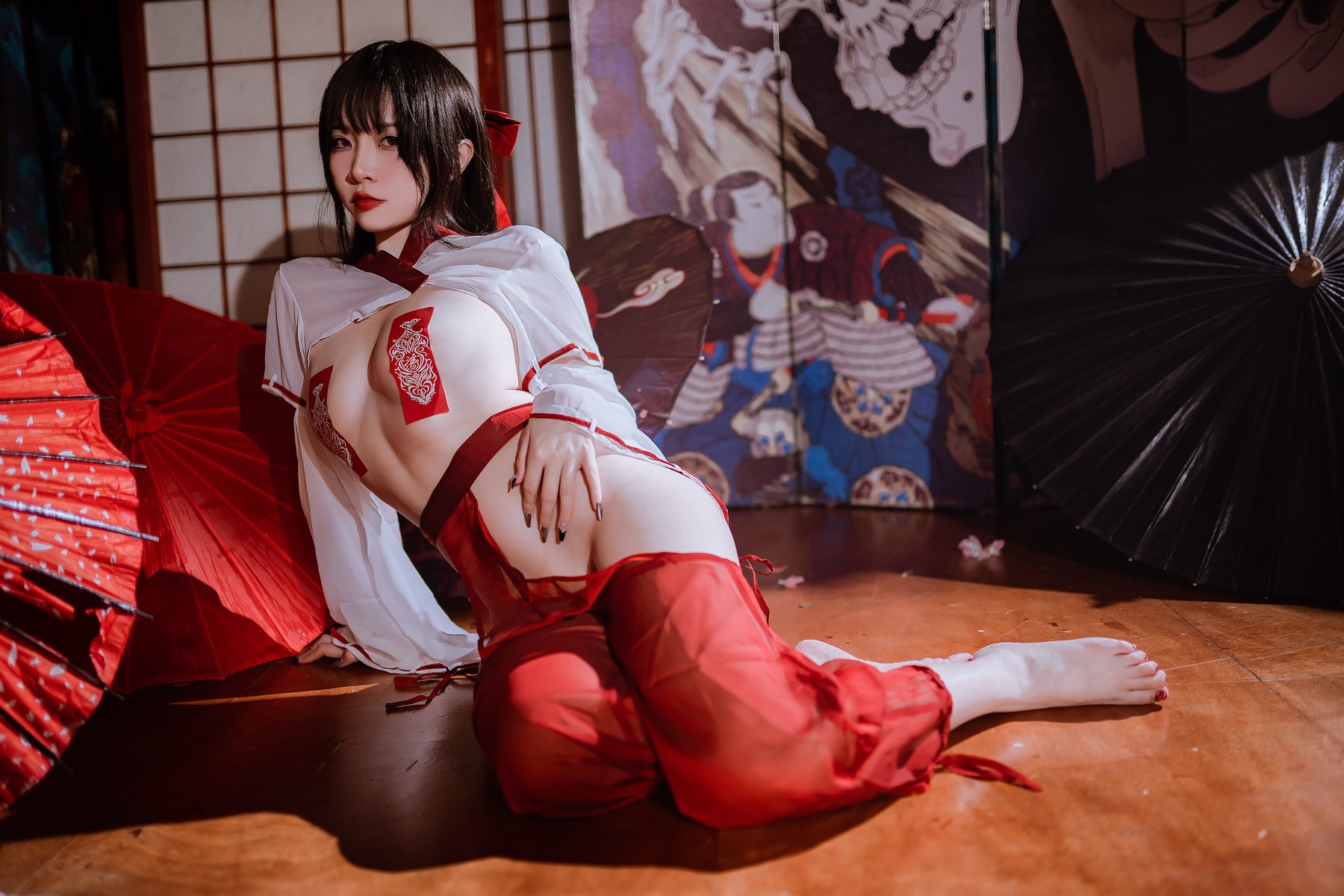 Cosplay-二佐Nisa-私房巫女-03-05