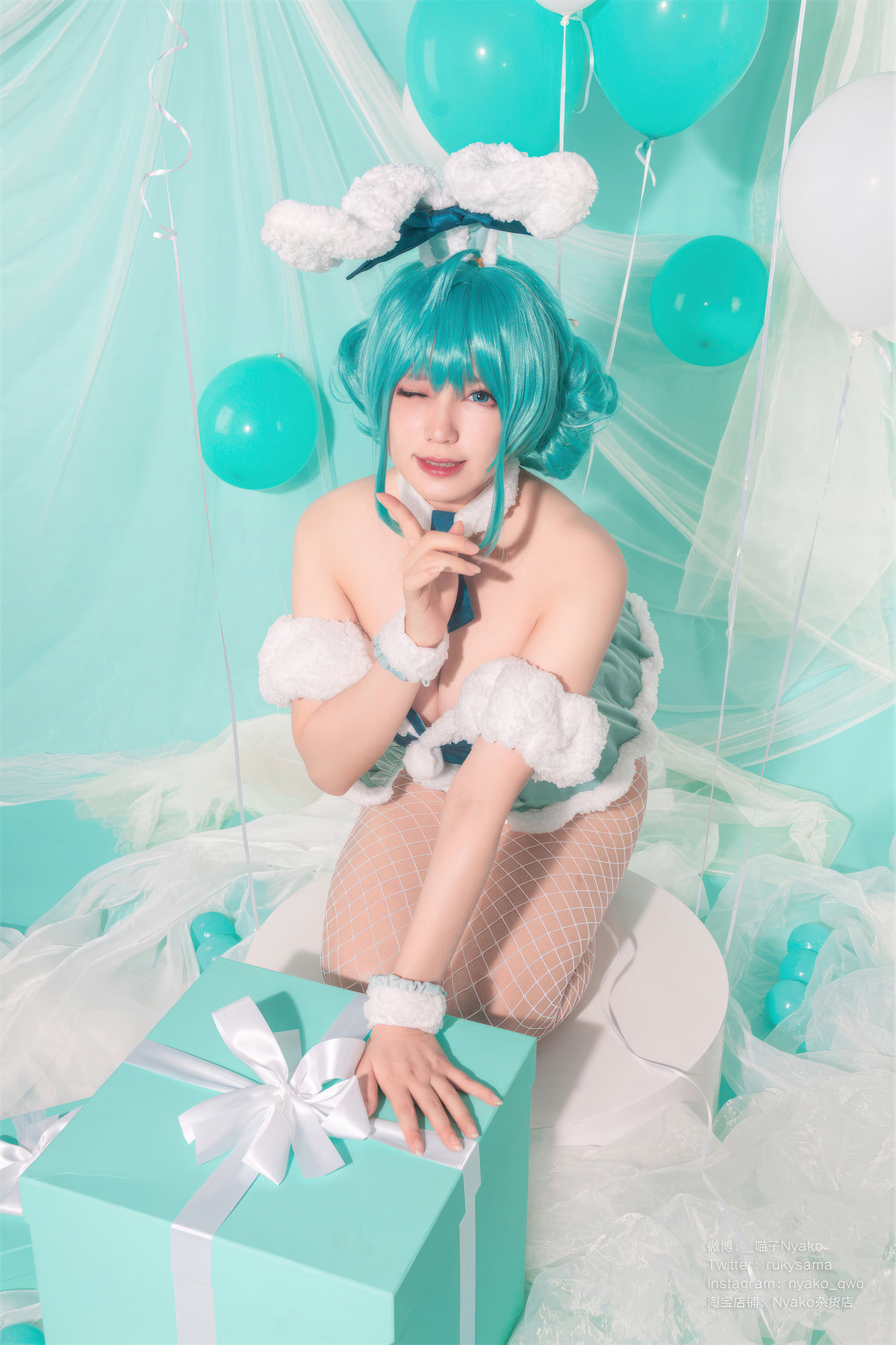 Cosplay-Nyako喵子-初音白兔-04-20